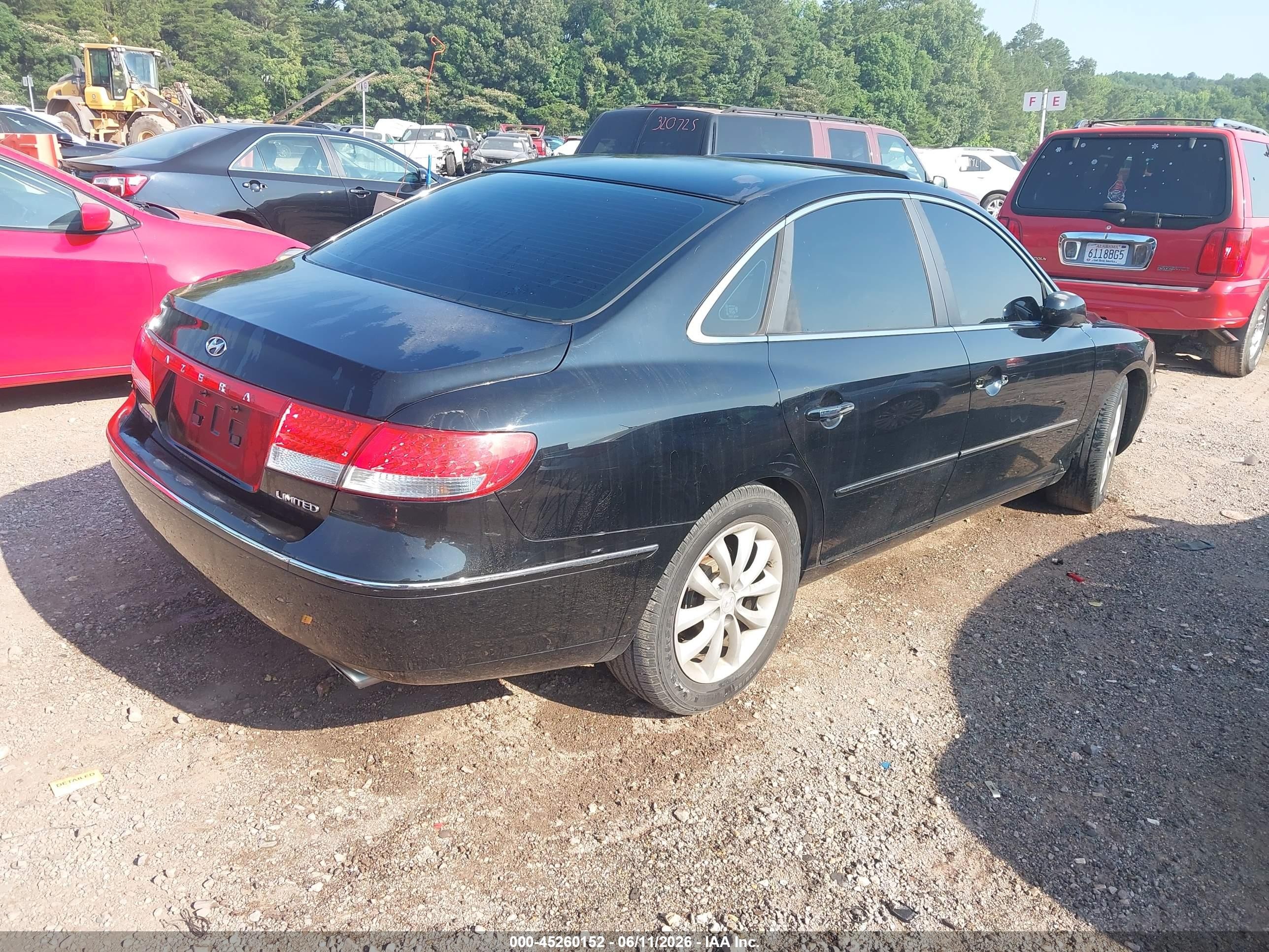 2006 Hyundai Azera Limited/se Синий vin: KMHFC46F76A058948