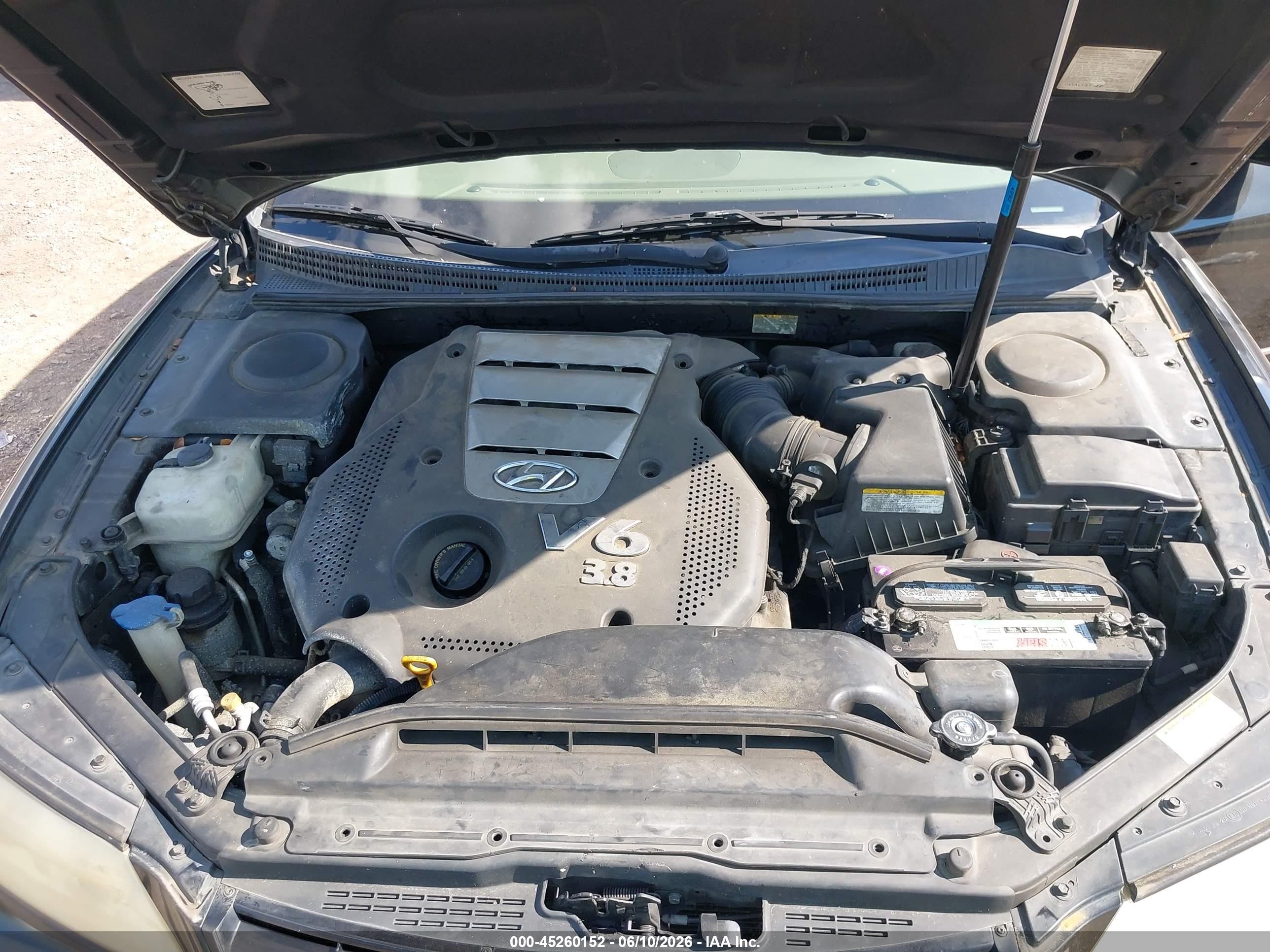 2006 Hyundai Azera Limited/se Синий vin: KMHFC46F76A058948