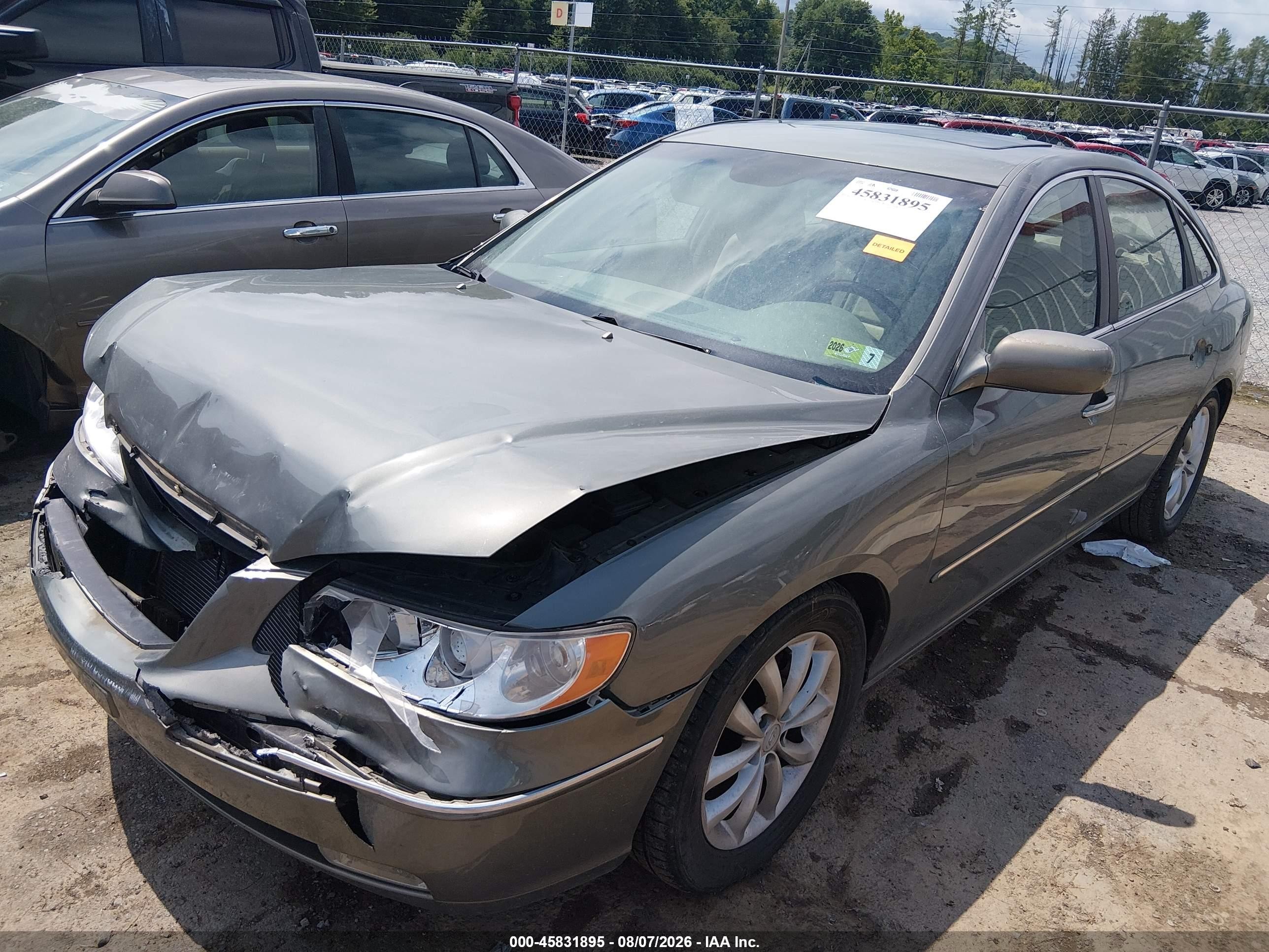 2006 Hyundai Azera Limited/se Gray vin: KMHFC46F76A134989