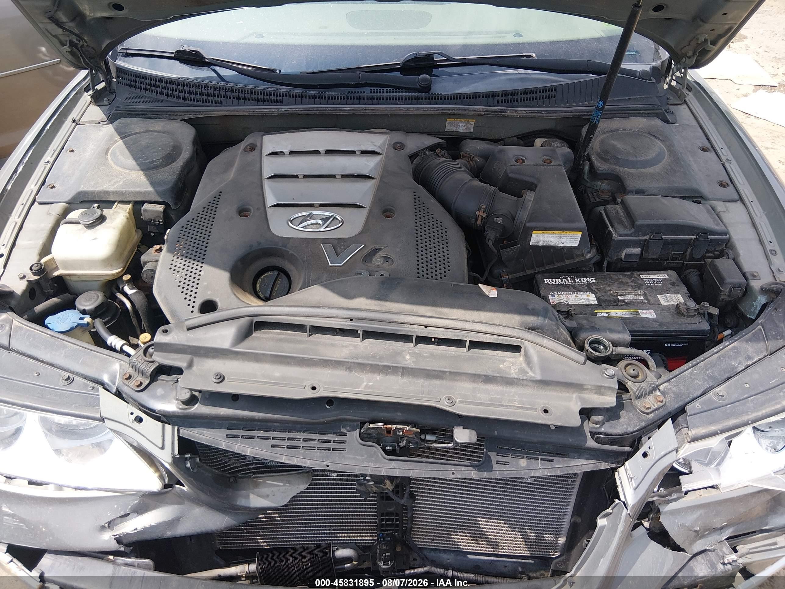 2006 Hyundai Azera Limited/se Gray vin: KMHFC46F76A134989