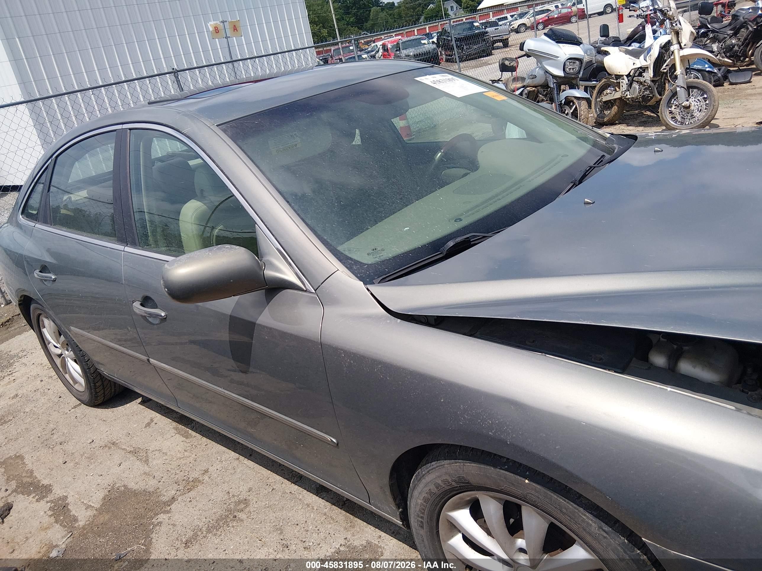 2006 Hyundai Azera Limited/se Gray vin: KMHFC46F76A134989