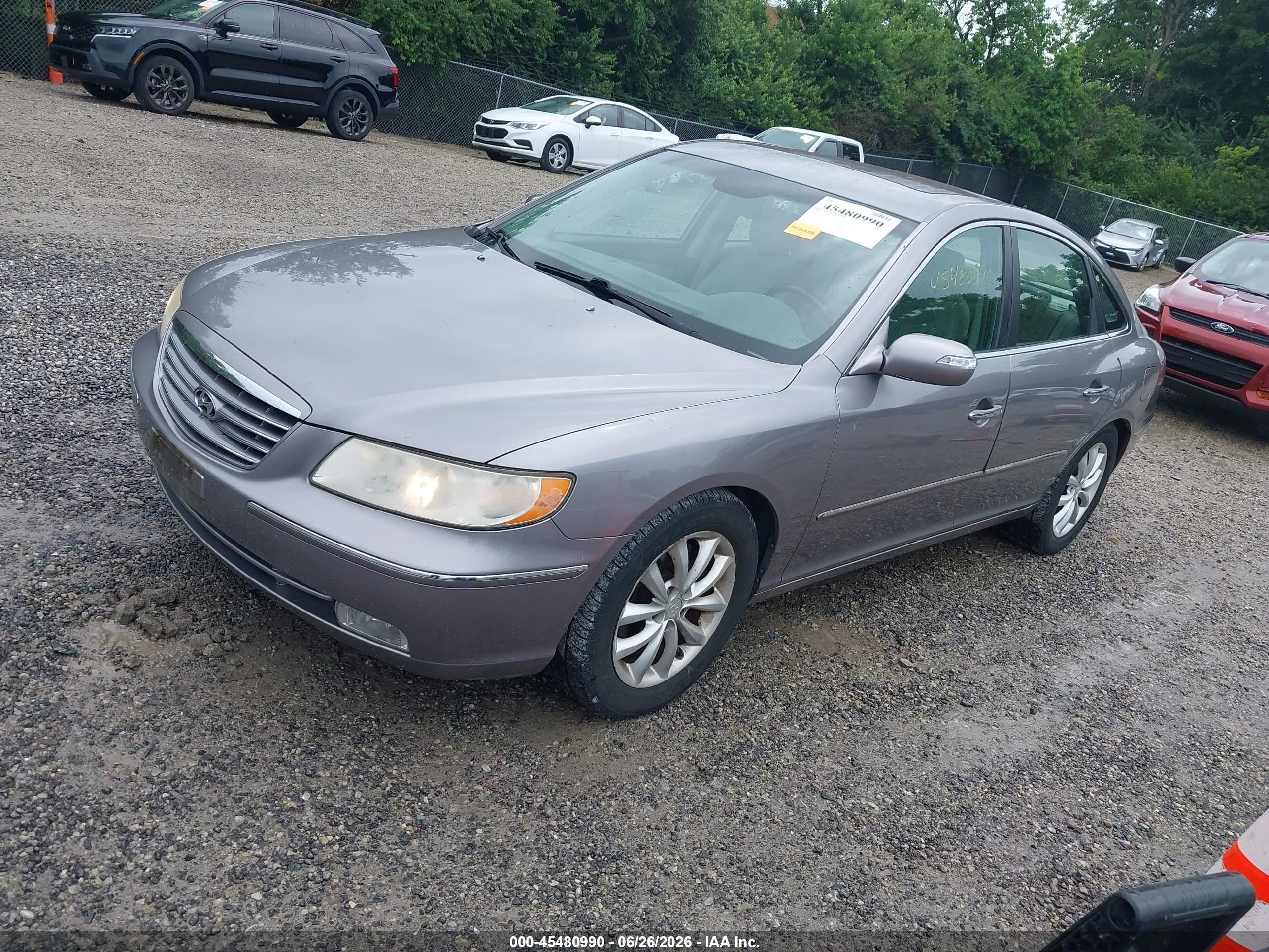 2008 Hyundai Azera Limited Gray vin: KMHFC46F78A290310