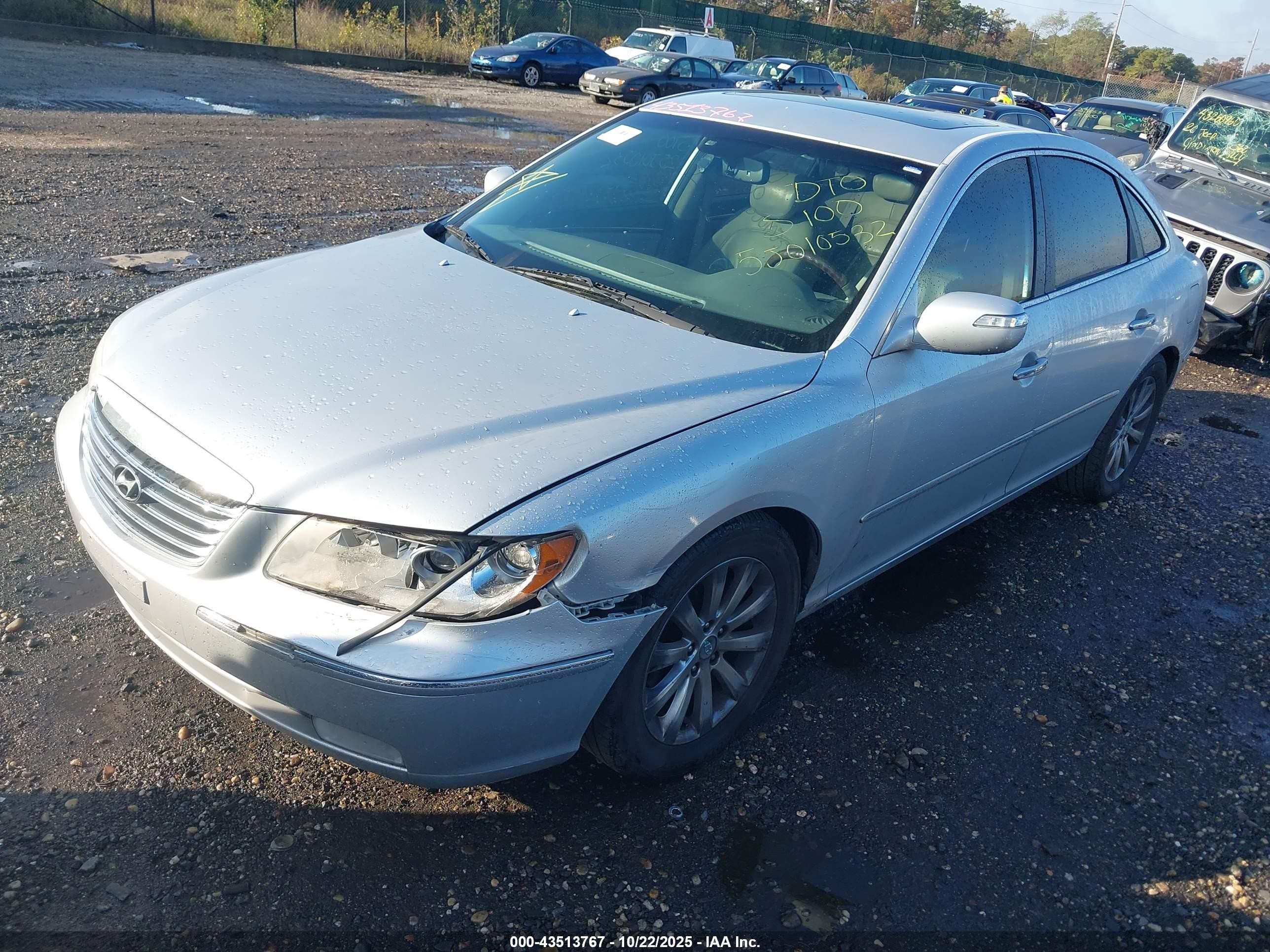 2009 Hyundai Azera Limited Серый vin: KMHFC46F79A380493
