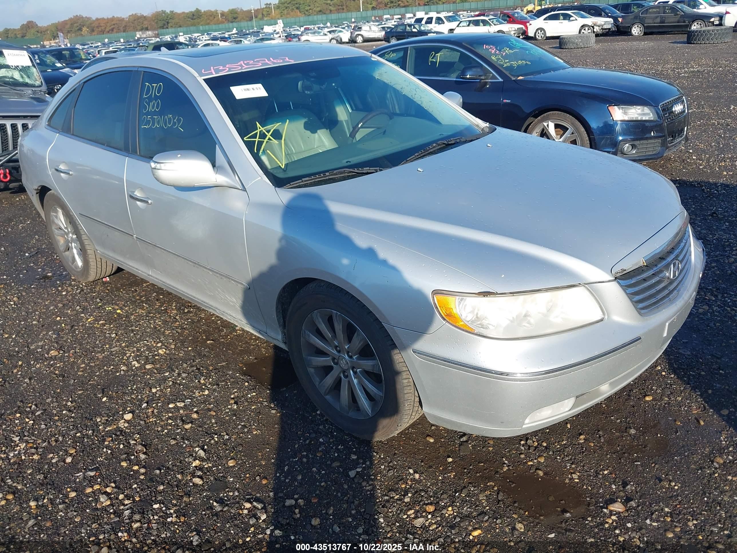 2009 Hyundai Azera Limited Серый vin: KMHFC46F79A380493