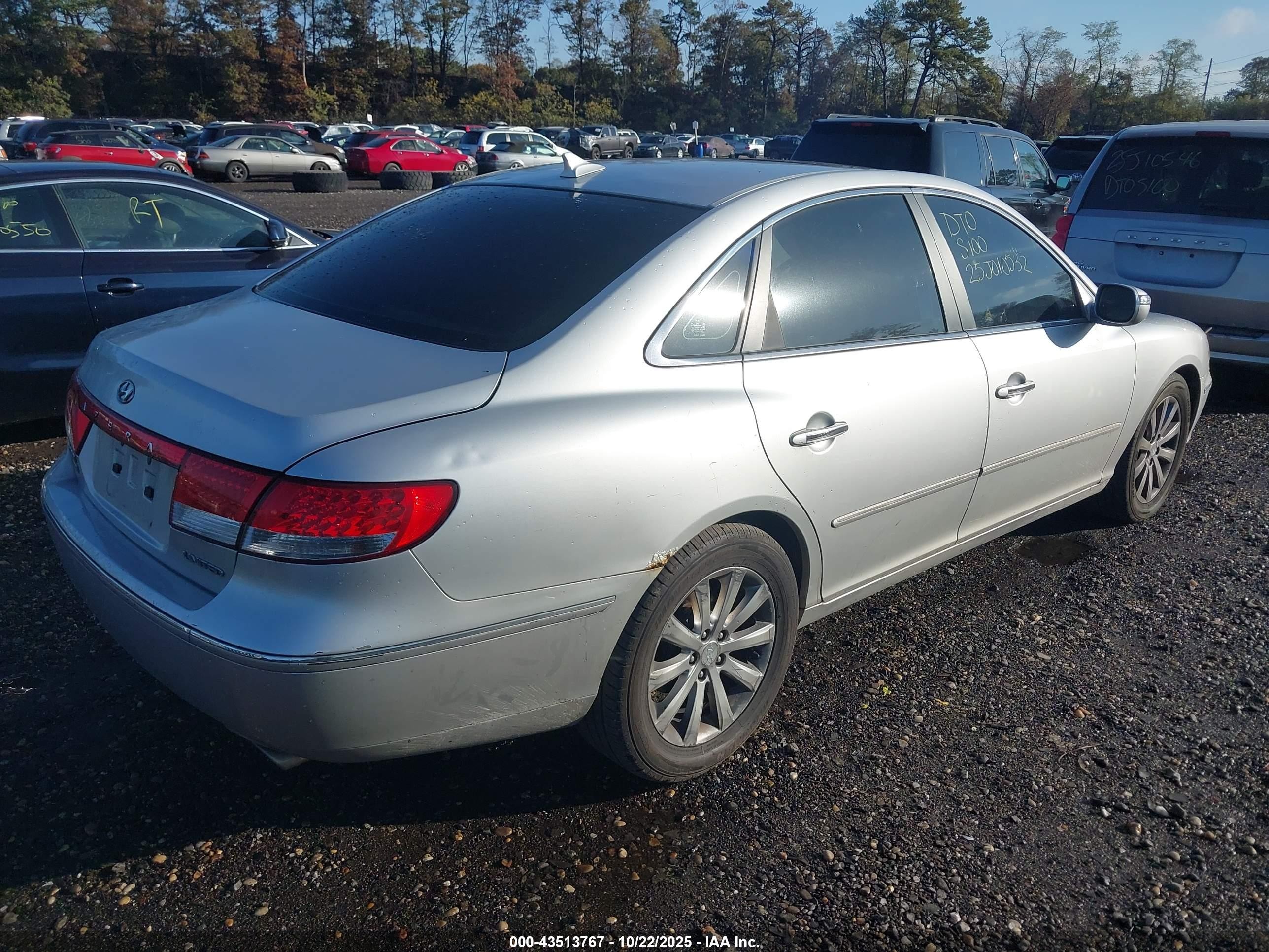 2009 Hyundai Azera Limited Серый vin: KMHFC46F79A380493