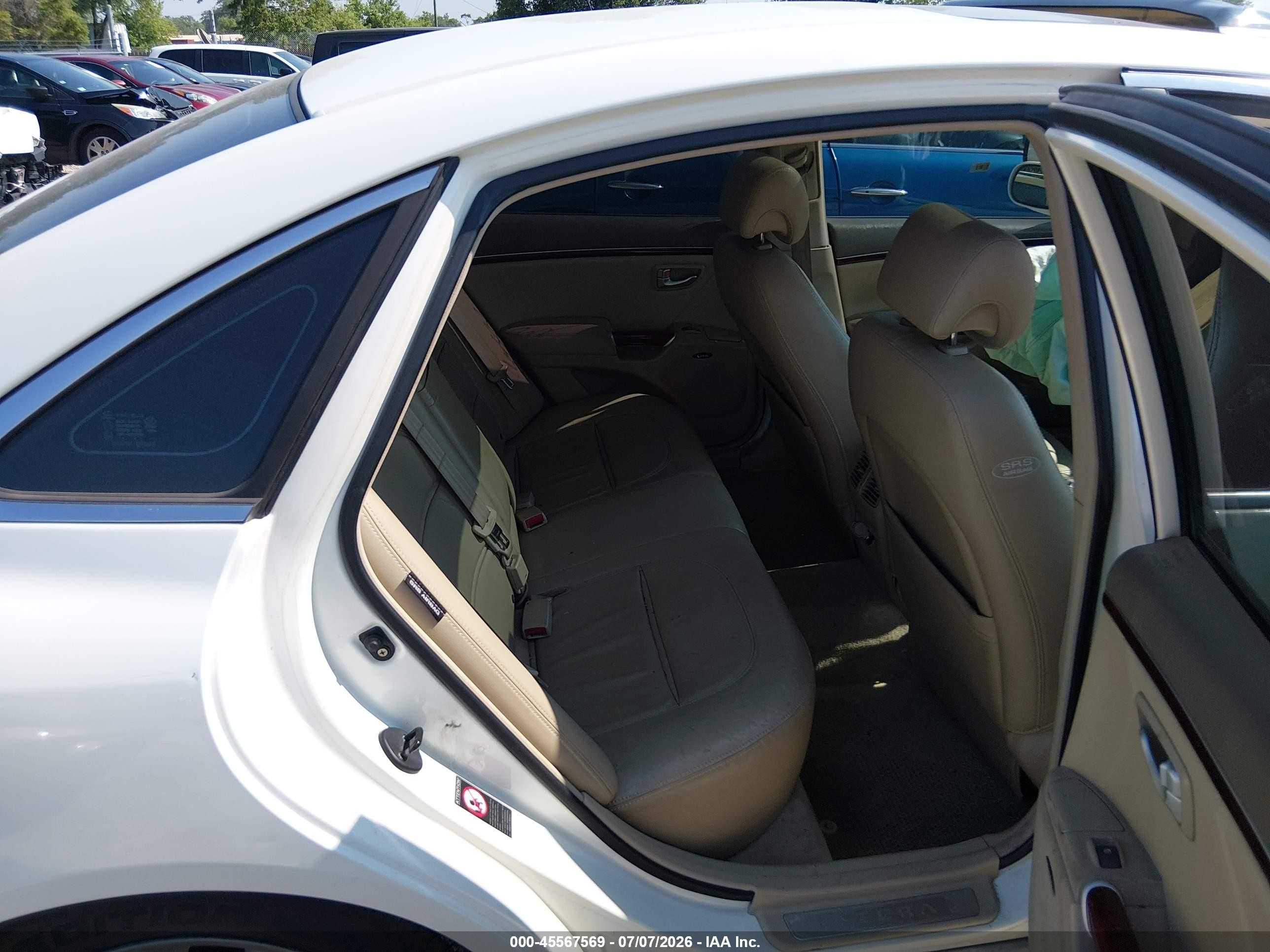 2006 Hyundai Azera Limited/se White vin: KMHFC46F86A042354