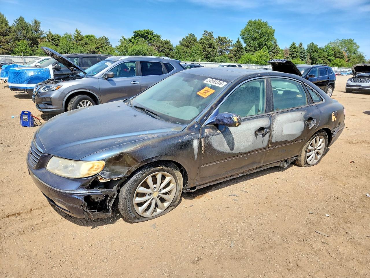 2007 Hyundai Azera Se Blue vin: KMHFC46F87A194605