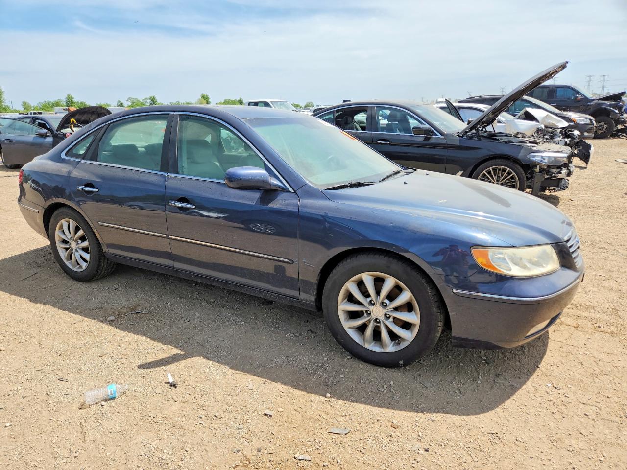 2007 Hyundai Azera Se Blue vin: KMHFC46F87A194605