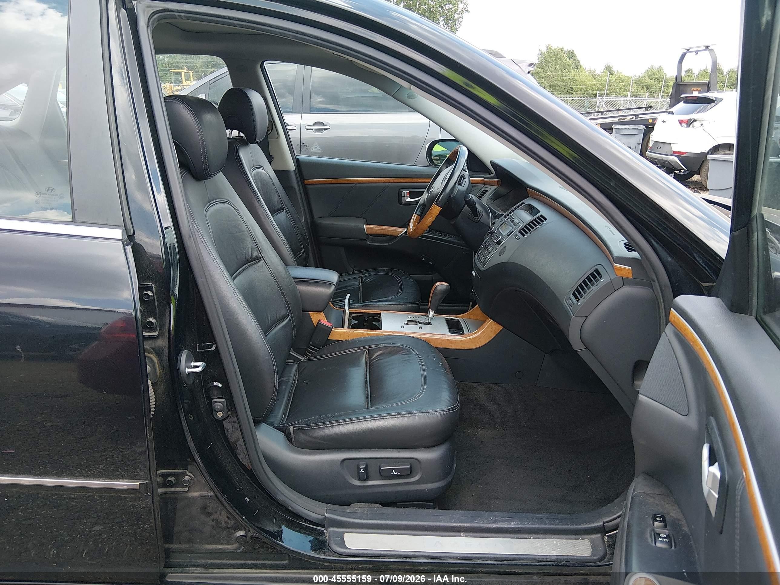 2008 Hyundai Azera Limited Black vin: KMHFC46F88A287643