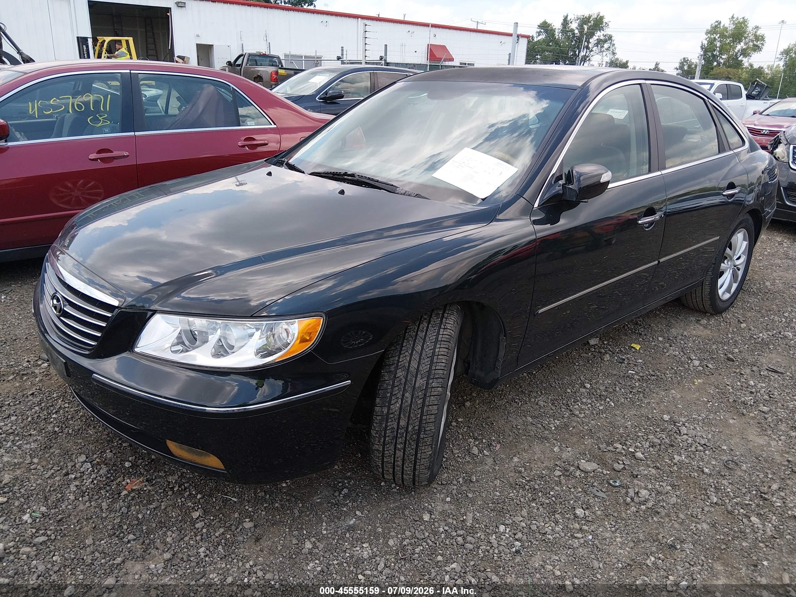2008 Hyundai Azera Limited Black vin: KMHFC46F88A287643