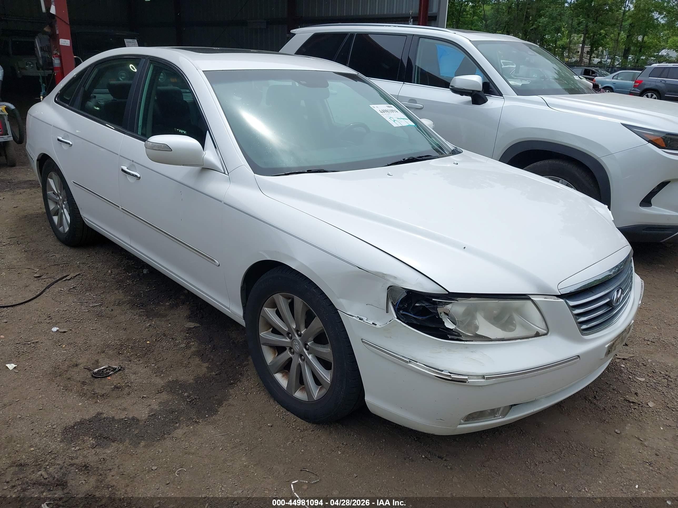 2009 Hyundai Azera Limited Белый vin: KMHFC46F89A344196