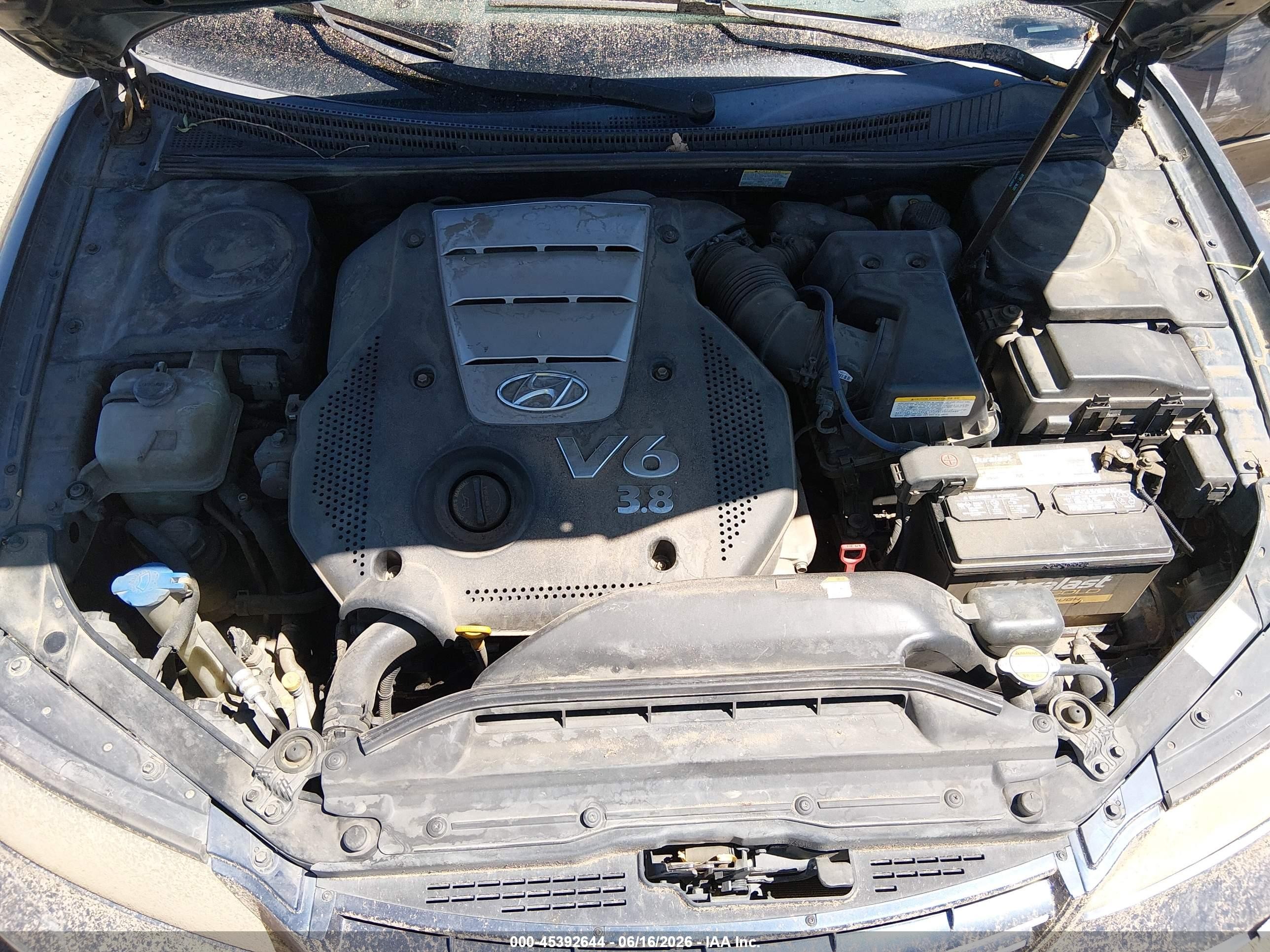 2006 Hyundai Azera Limited/se Blue vin: KMHFC46F96A061754