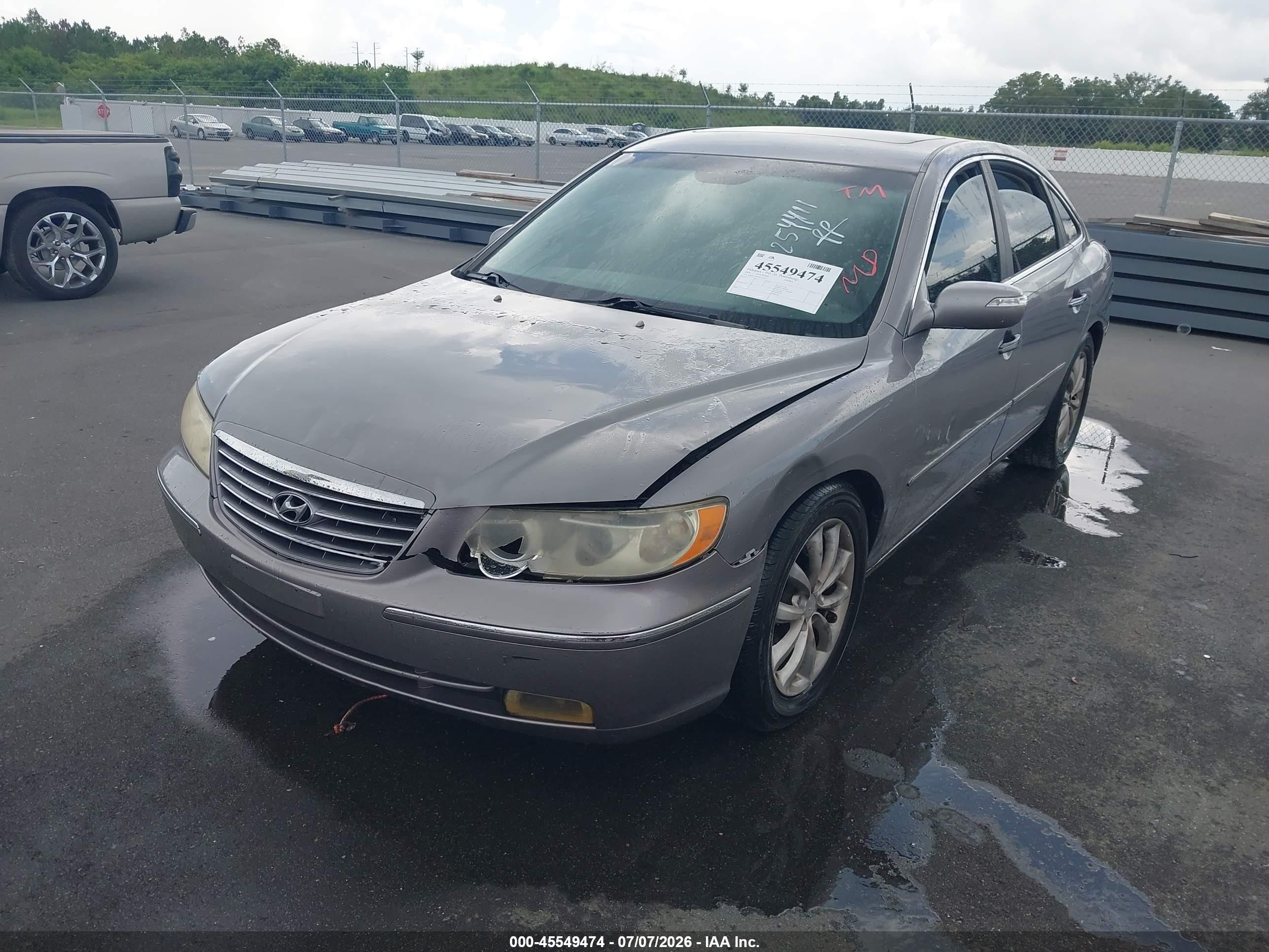 2008 Hyundai Azera Limited Gray vin: KMHFC46F98A254411