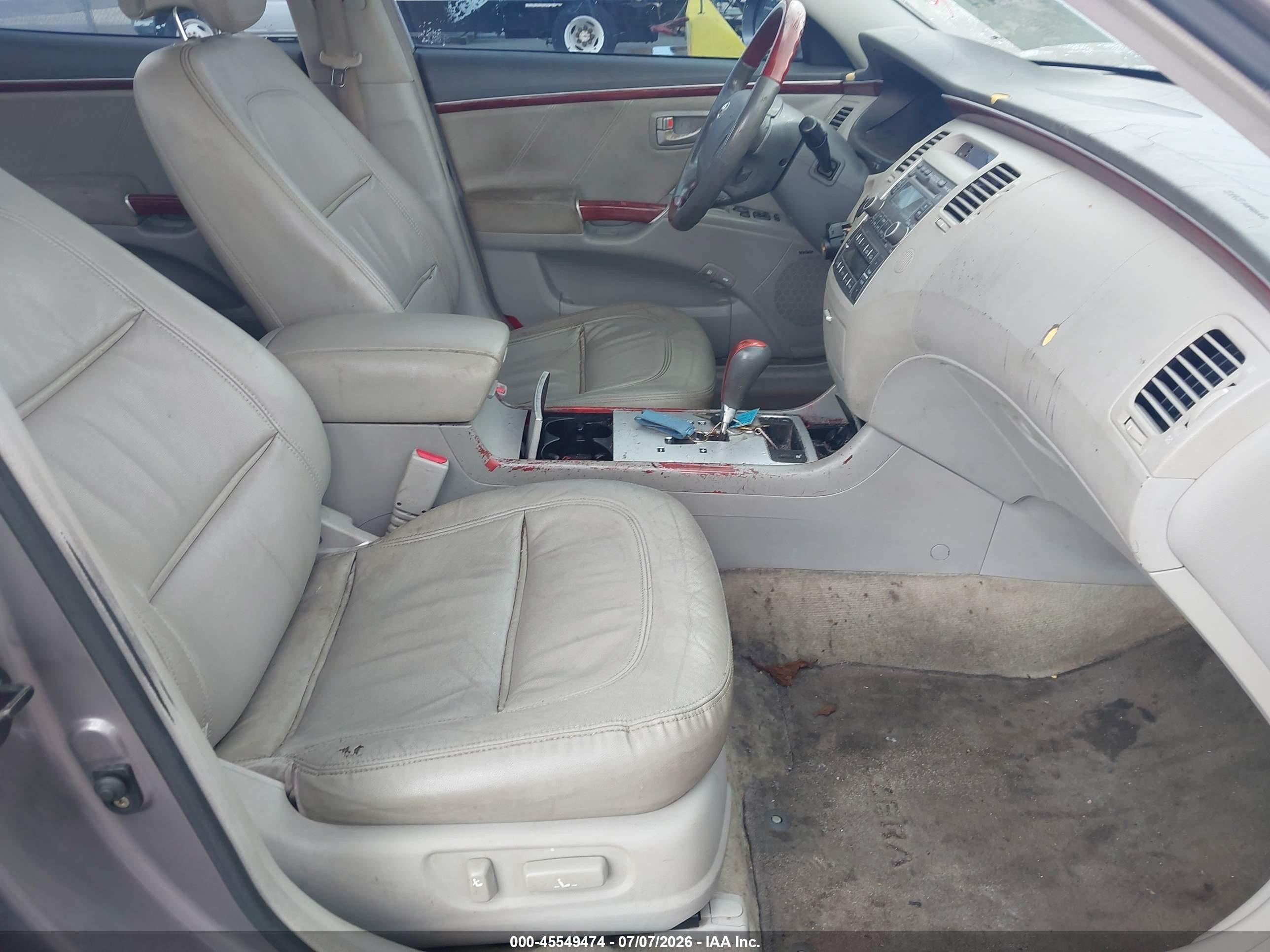 2008 Hyundai Azera Limited Gray vin: KMHFC46F98A254411