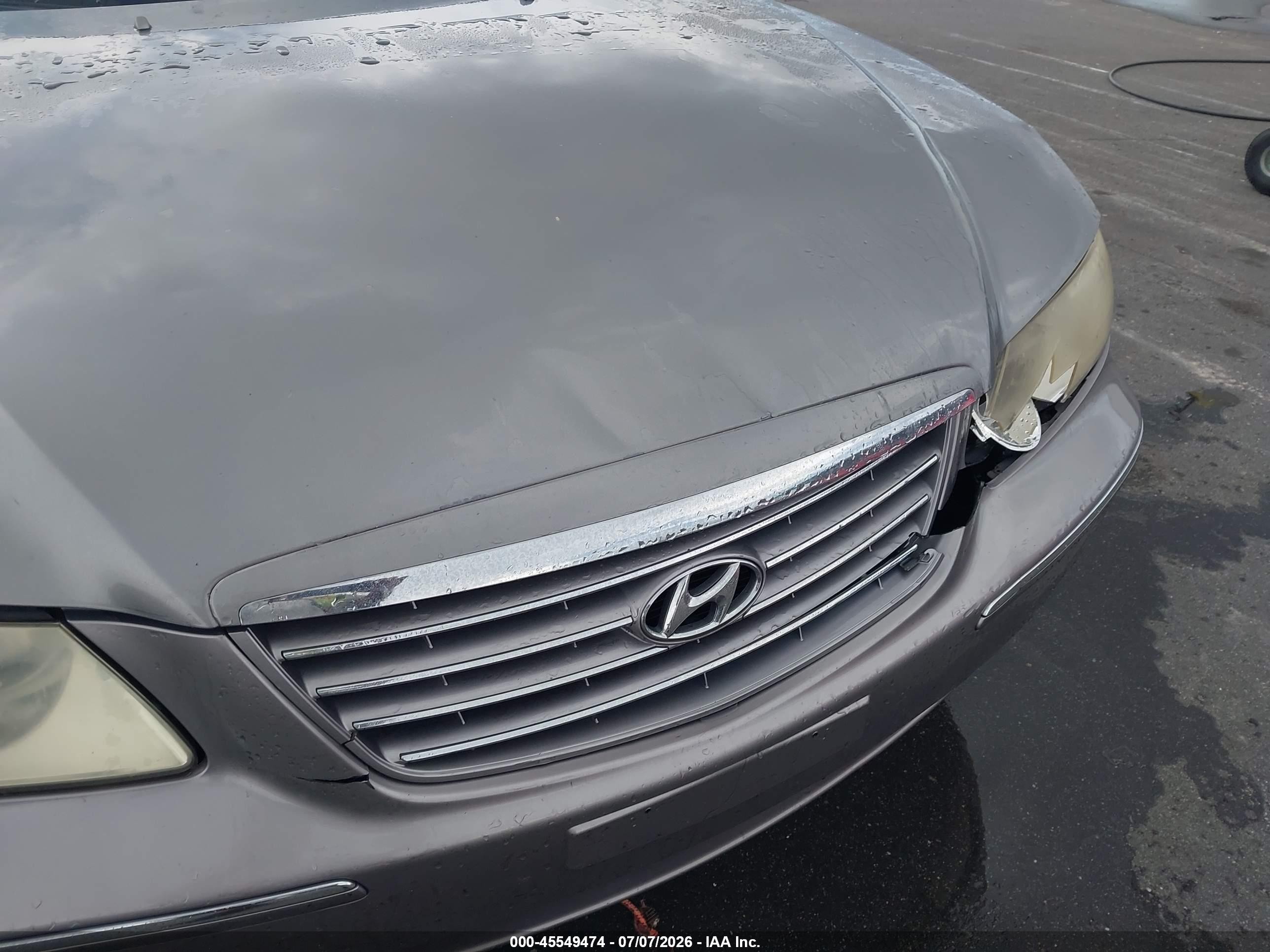 2008 Hyundai Azera Limited Gray vin: KMHFC46F98A254411
