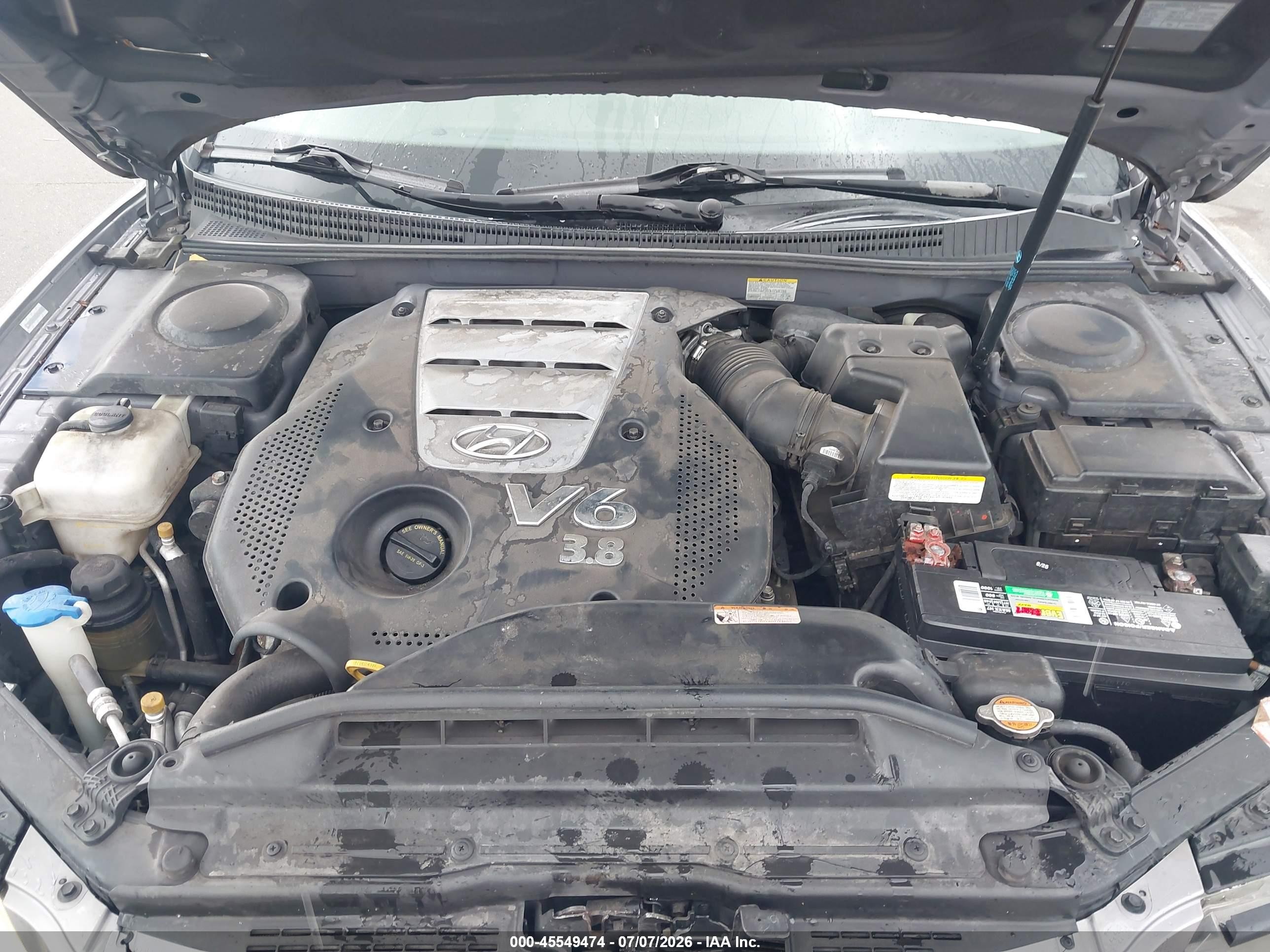 2008 Hyundai Azera Limited Gray vin: KMHFC46F98A254411