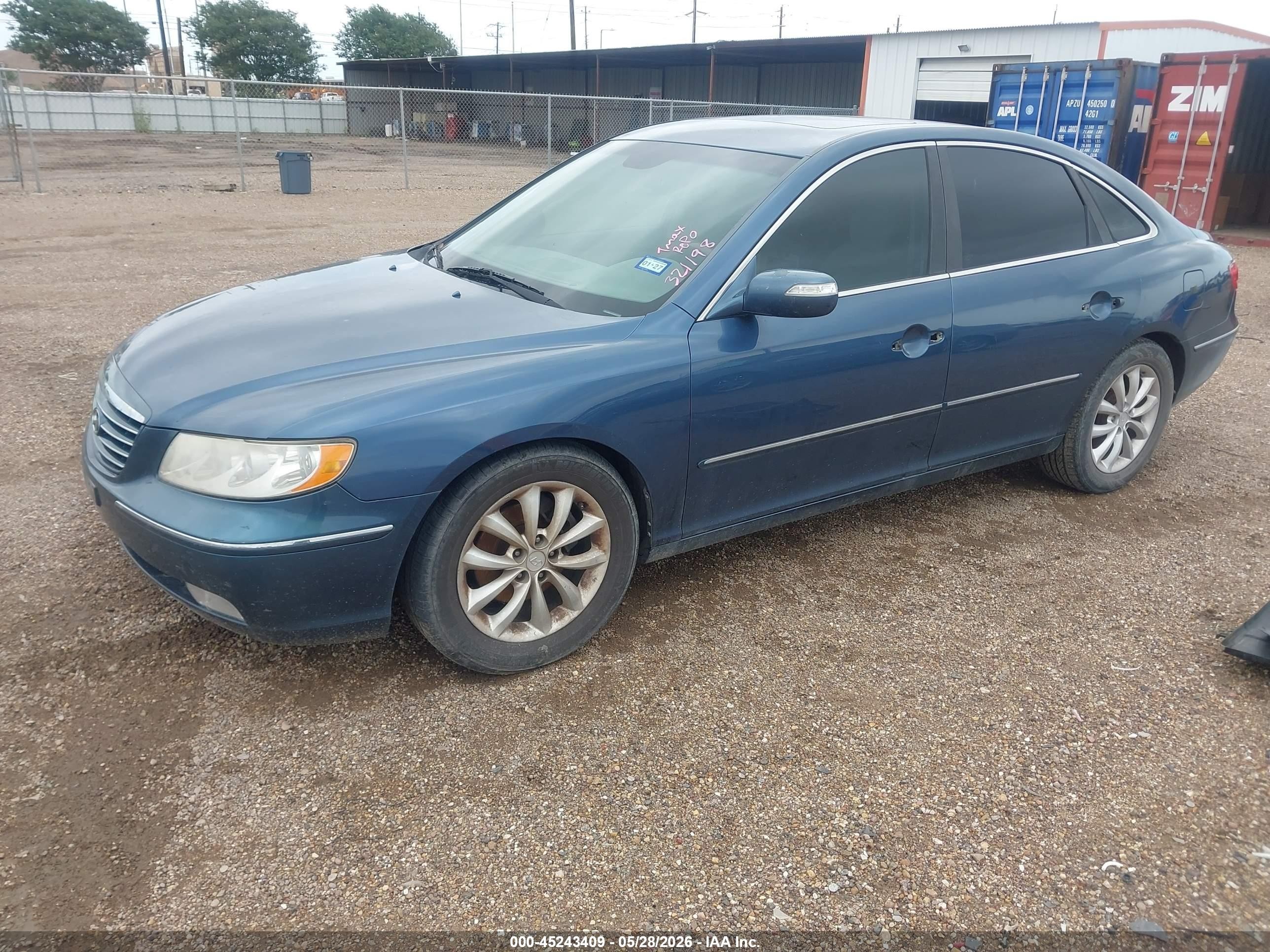 2008 Hyundai Azera Limited Blue vin: KMHFC46F98A321198