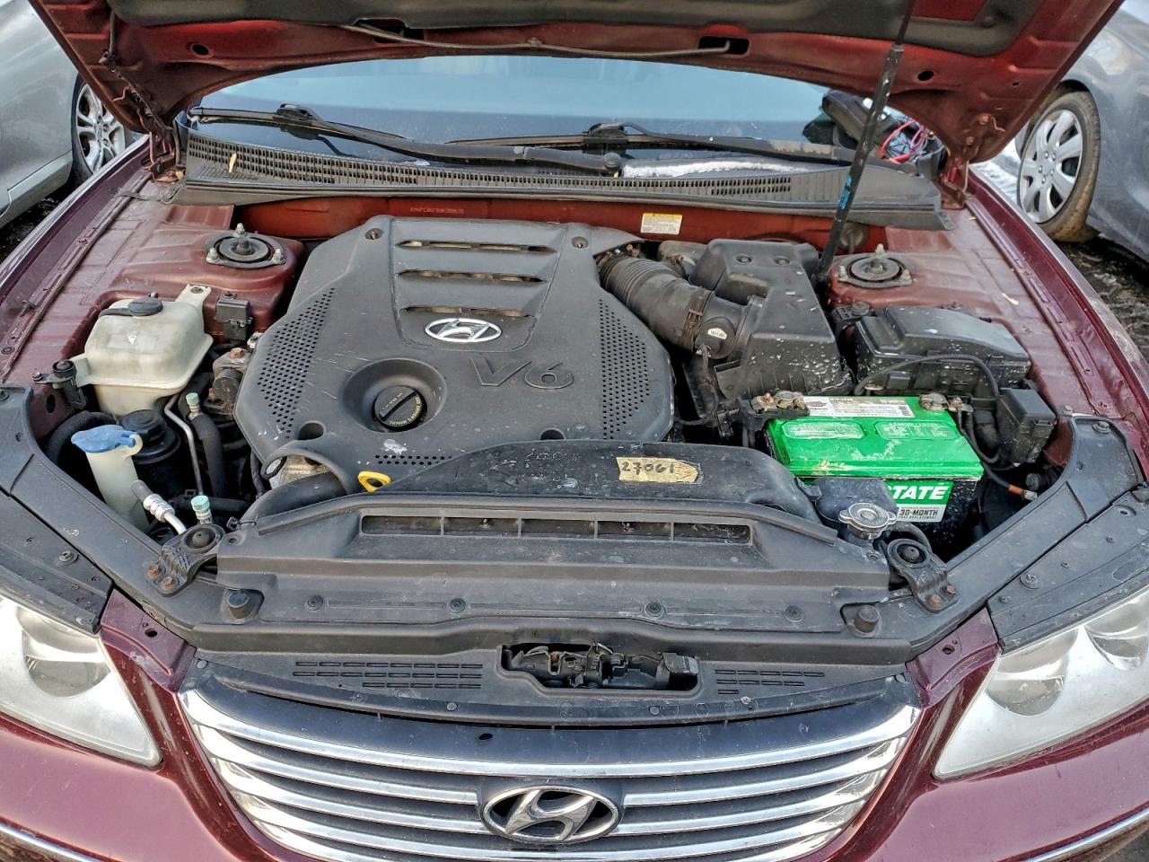 2009 Hyundai Azera Se Burgundy vin: KMHFC46F99A388630