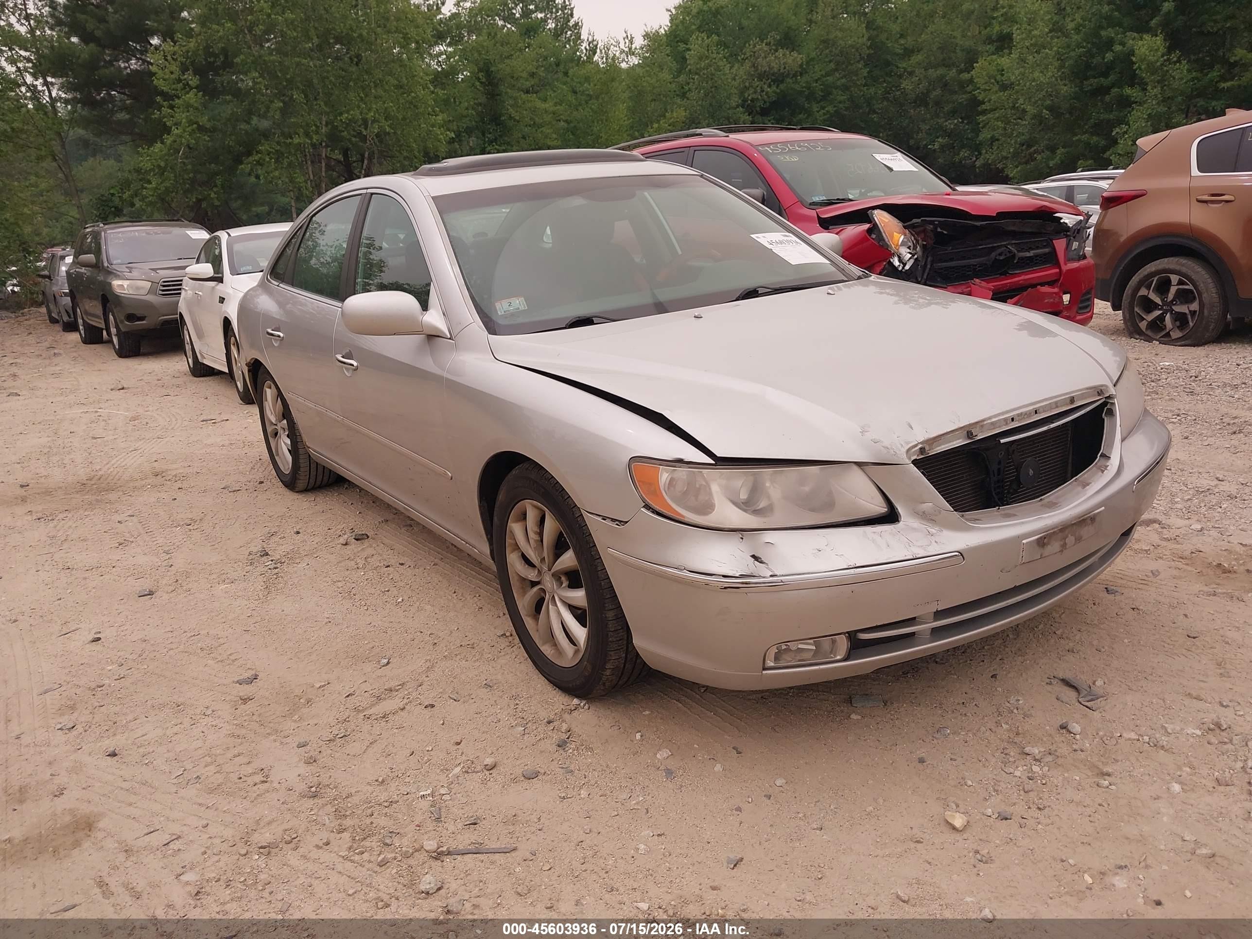 2006 Hyundai Azera Limited/se Silver vin: KMHFC46FX6A040475