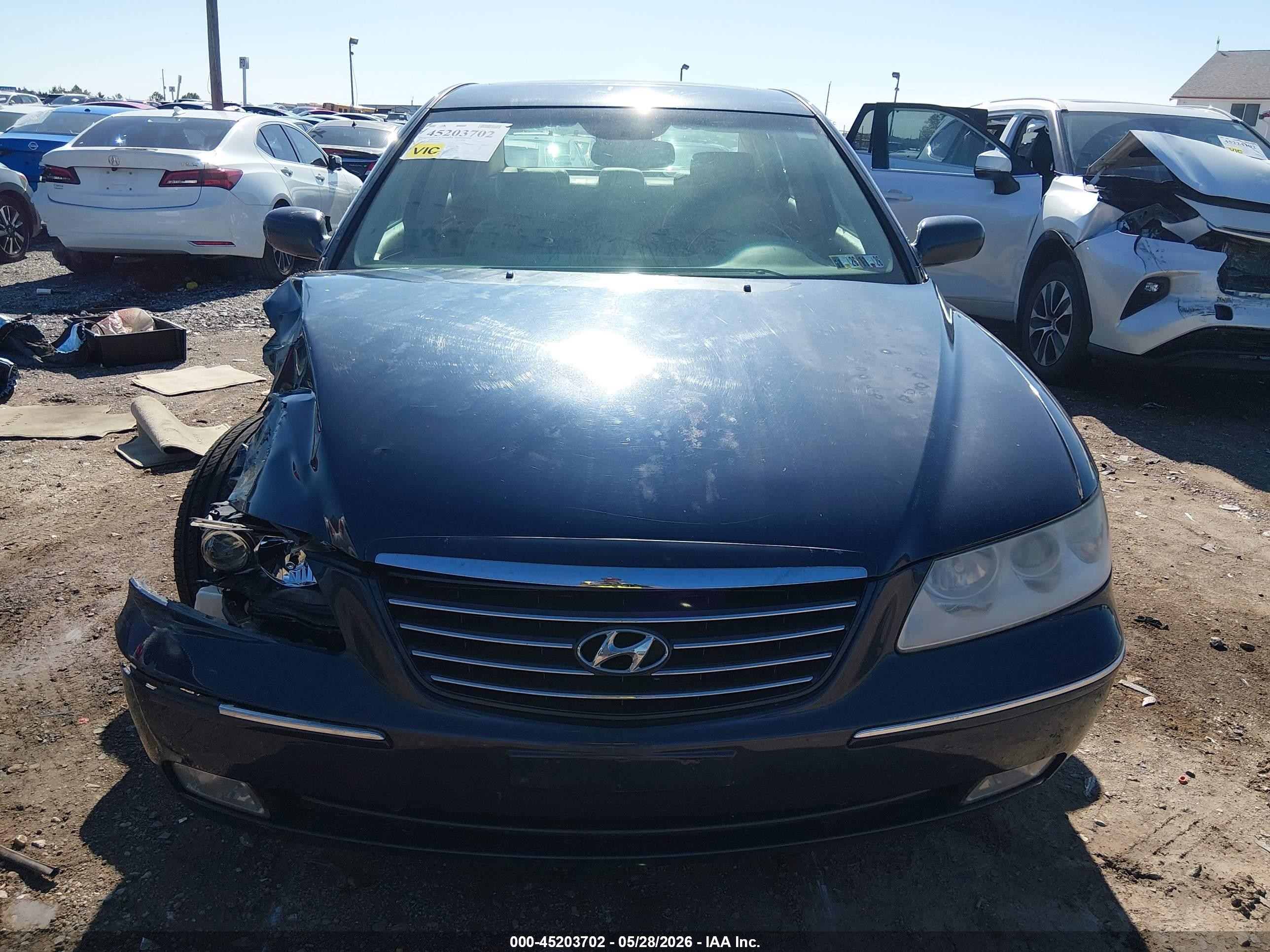 2006 Hyundai Azera Limited/se Blue vin: KMHFC46FX6A107382