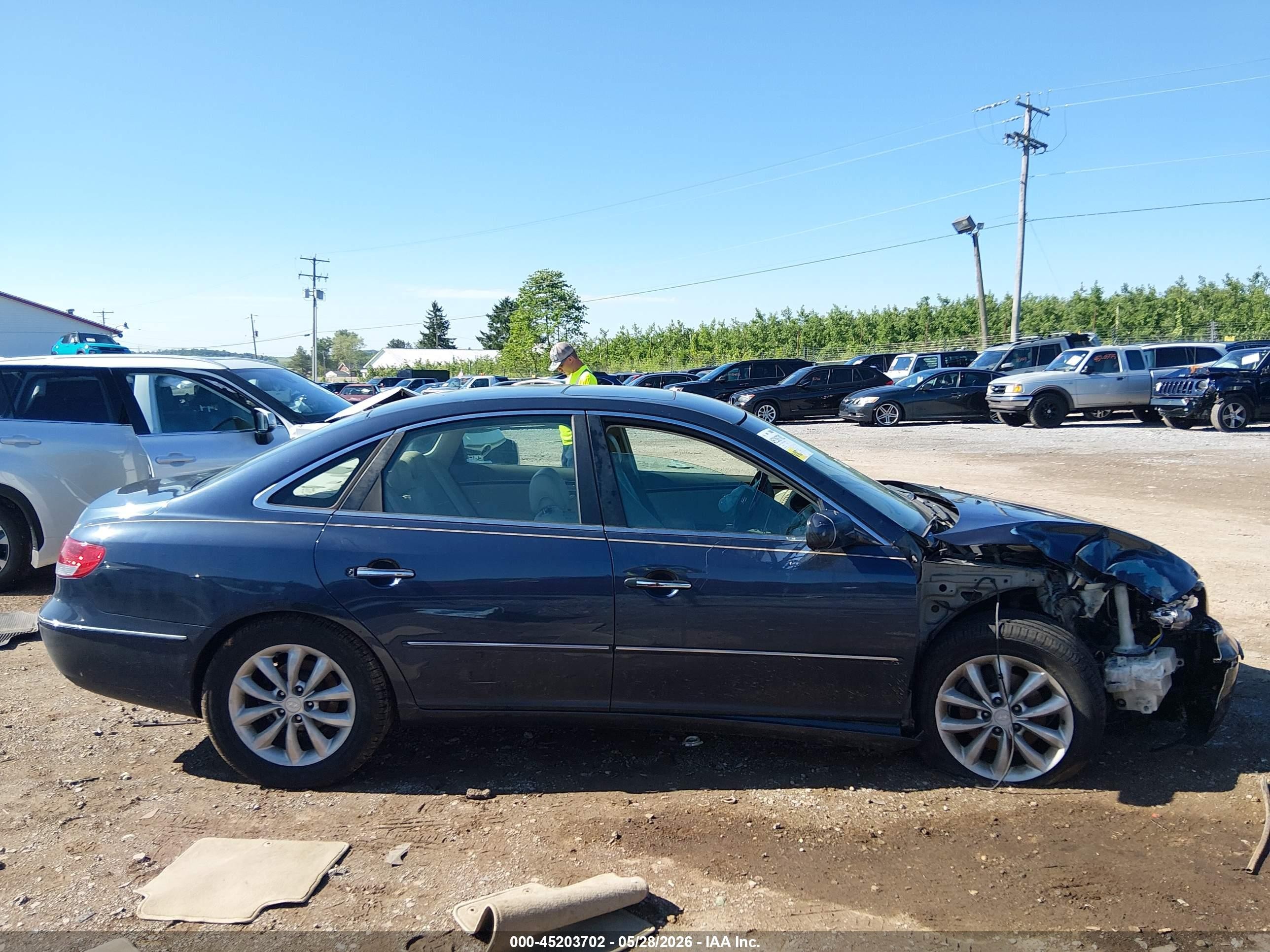 2006 Hyundai Azera Limited/se Blue vin: KMHFC46FX6A107382
