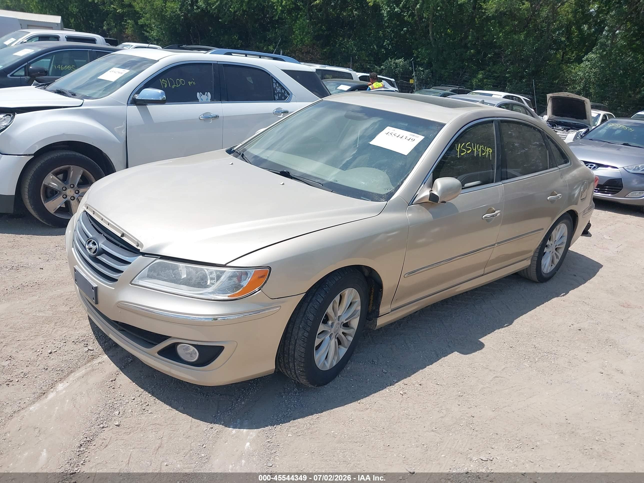 2011 Hyundai Azera Gls Gold vin: KMHFC4DD4BA533323