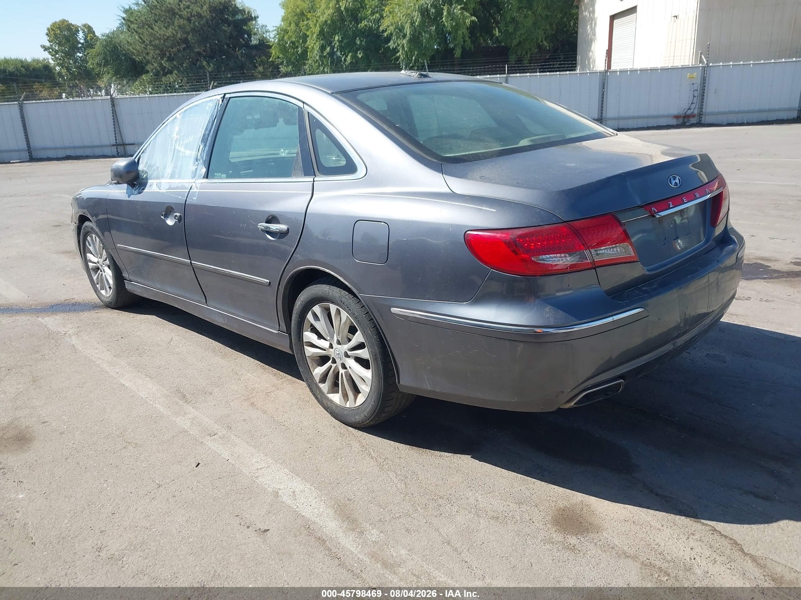 2011 Hyundai Azera Gls Серый vin: KMHFC4DD6BA535879