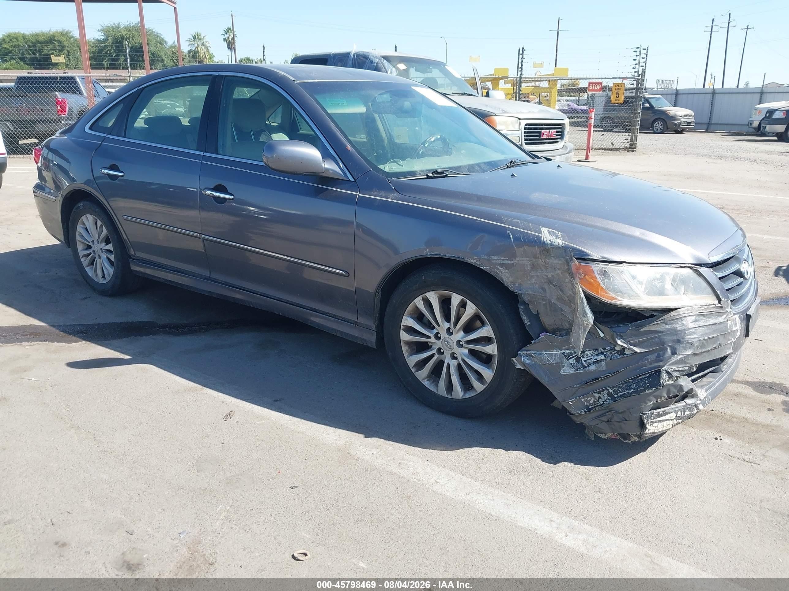 2011 Hyundai Azera Gls Серый vin: KMHFC4DD6BA535879