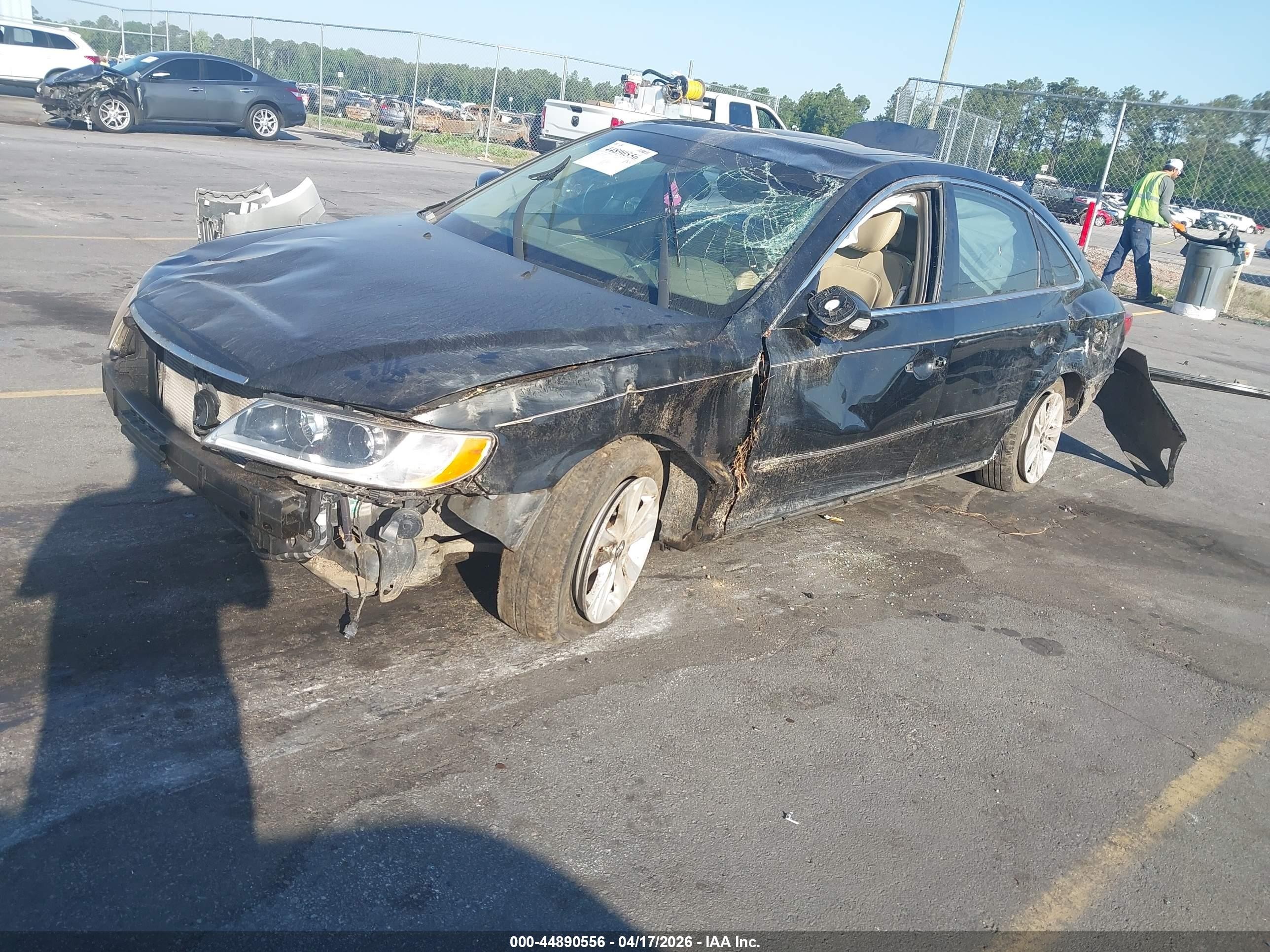 2011 Hyundai Azera Limited Black vin: KMHFC4DF8BA526943