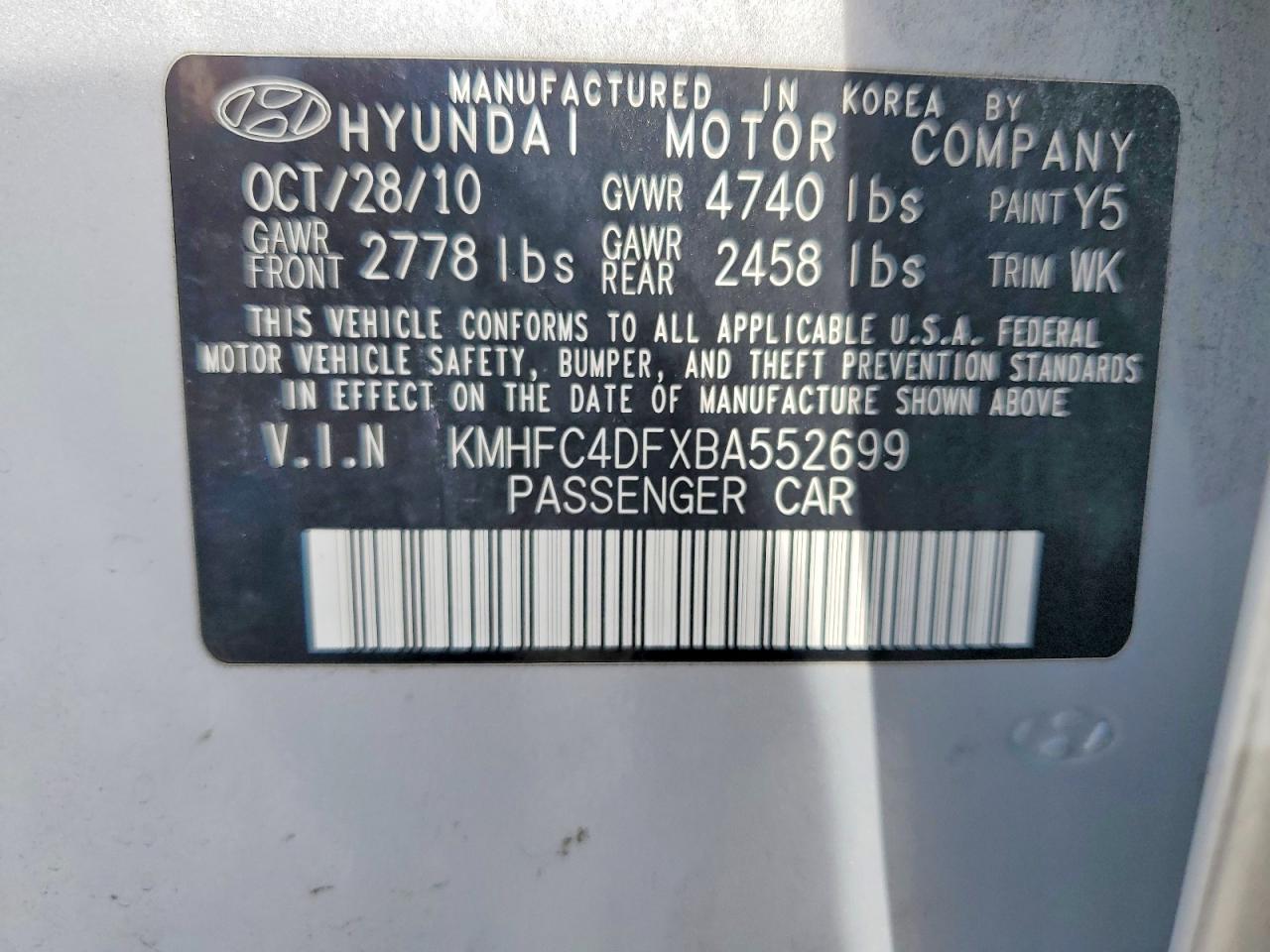 2011 Hyundai Azera Limited Silver vin: KMHFC4DFXBA552699