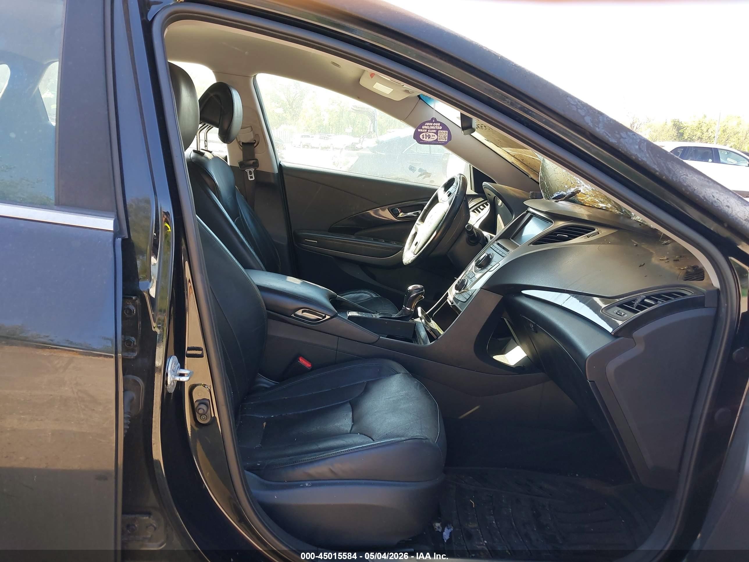 2012 Hyundai Azera   Черный vin: KMHFG4JG1CA186263