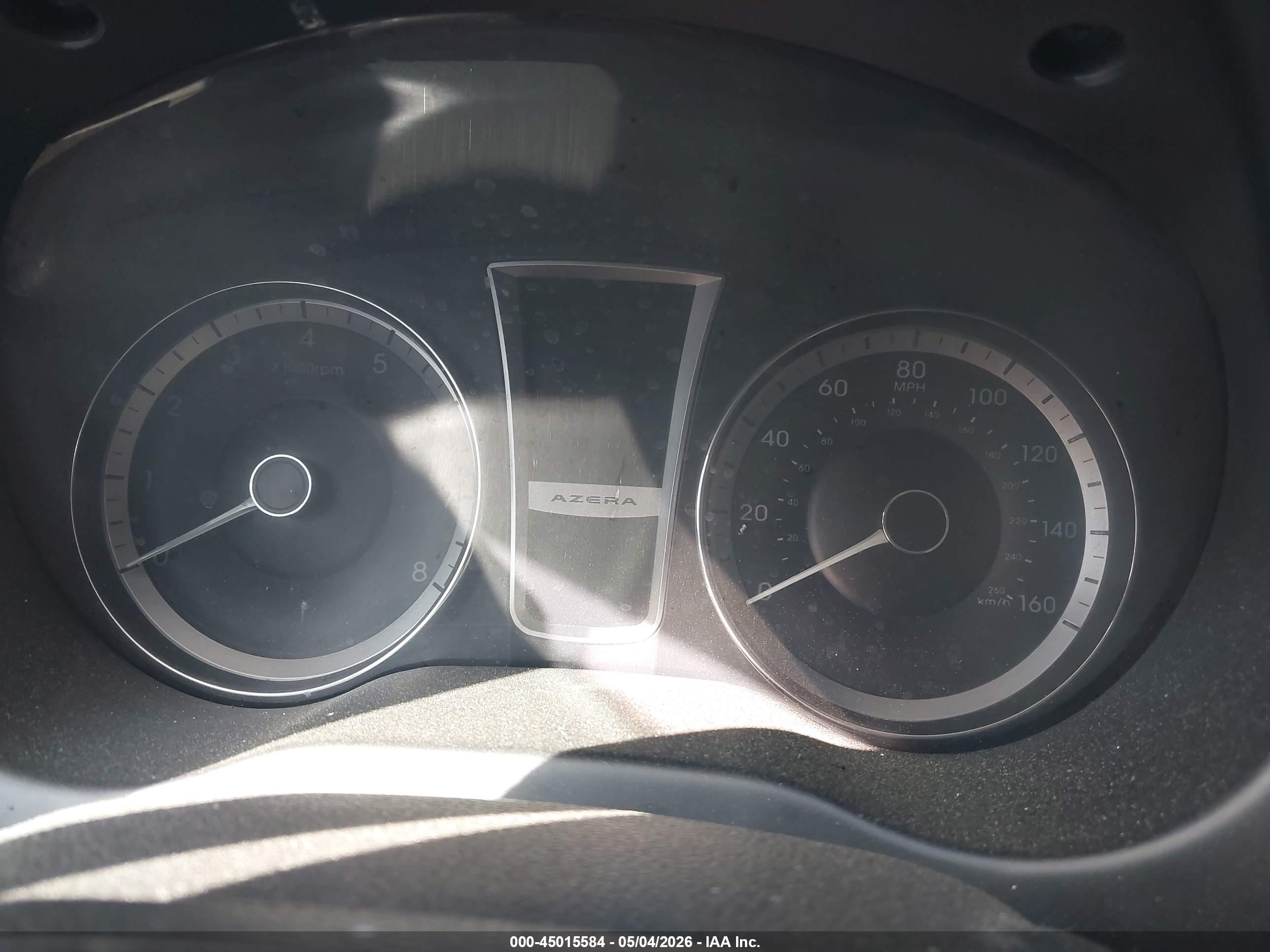 2012 Hyundai Azera   Черный vin: KMHFG4JG1CA186263