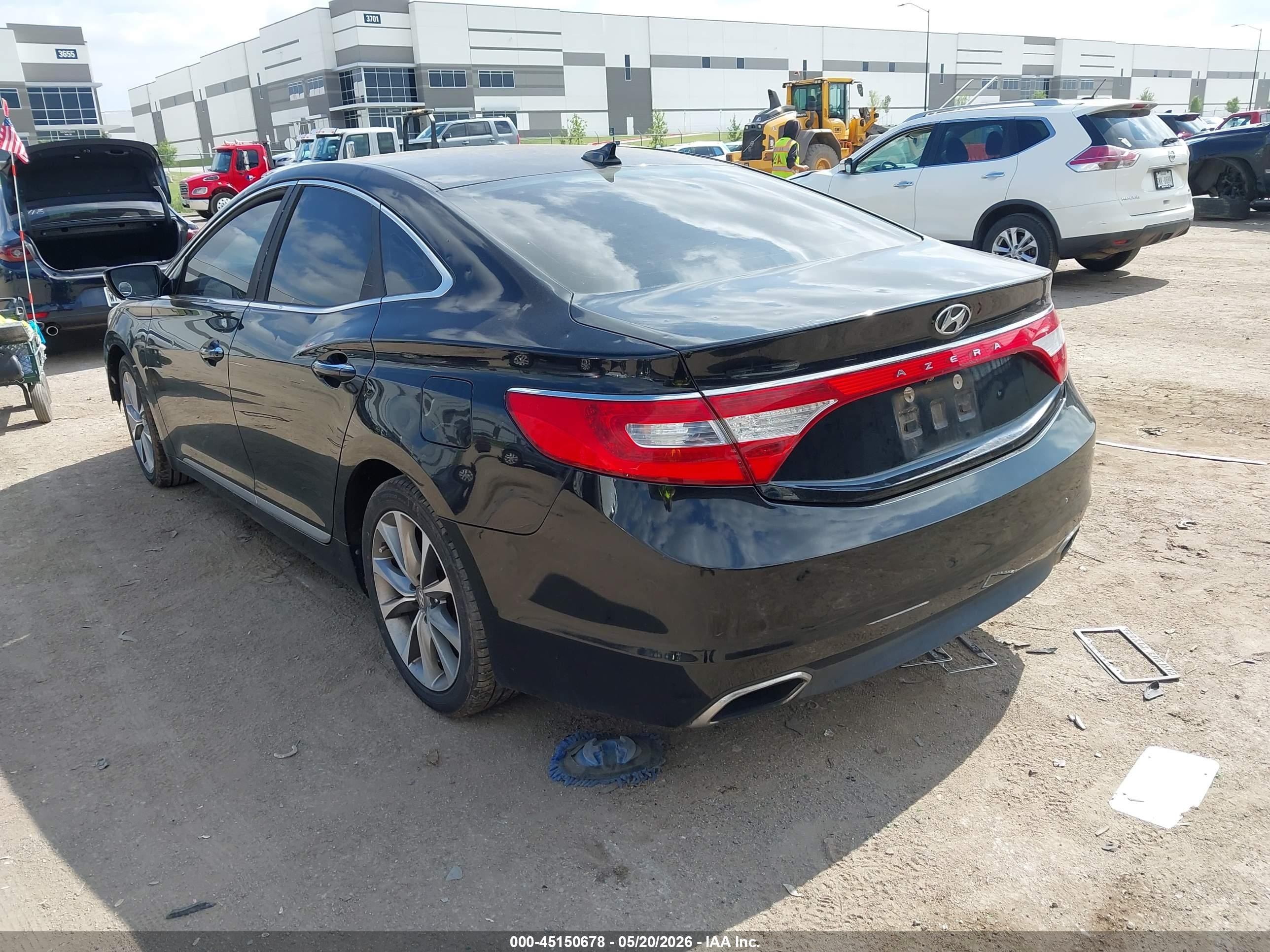 2015 Hyundai Azera   Черный vin: KMHFG4JG1FA453051