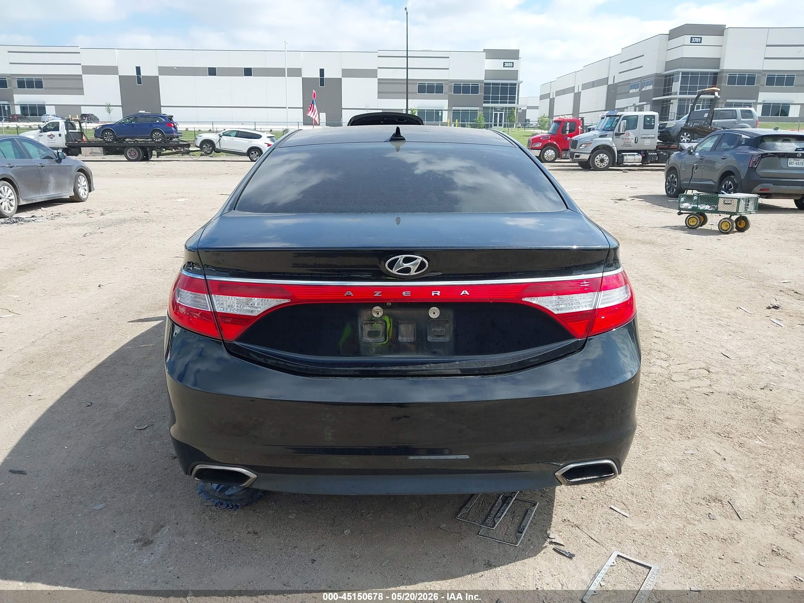 2015 Hyundai Azera   Черный vin: KMHFG4JG1FA453051