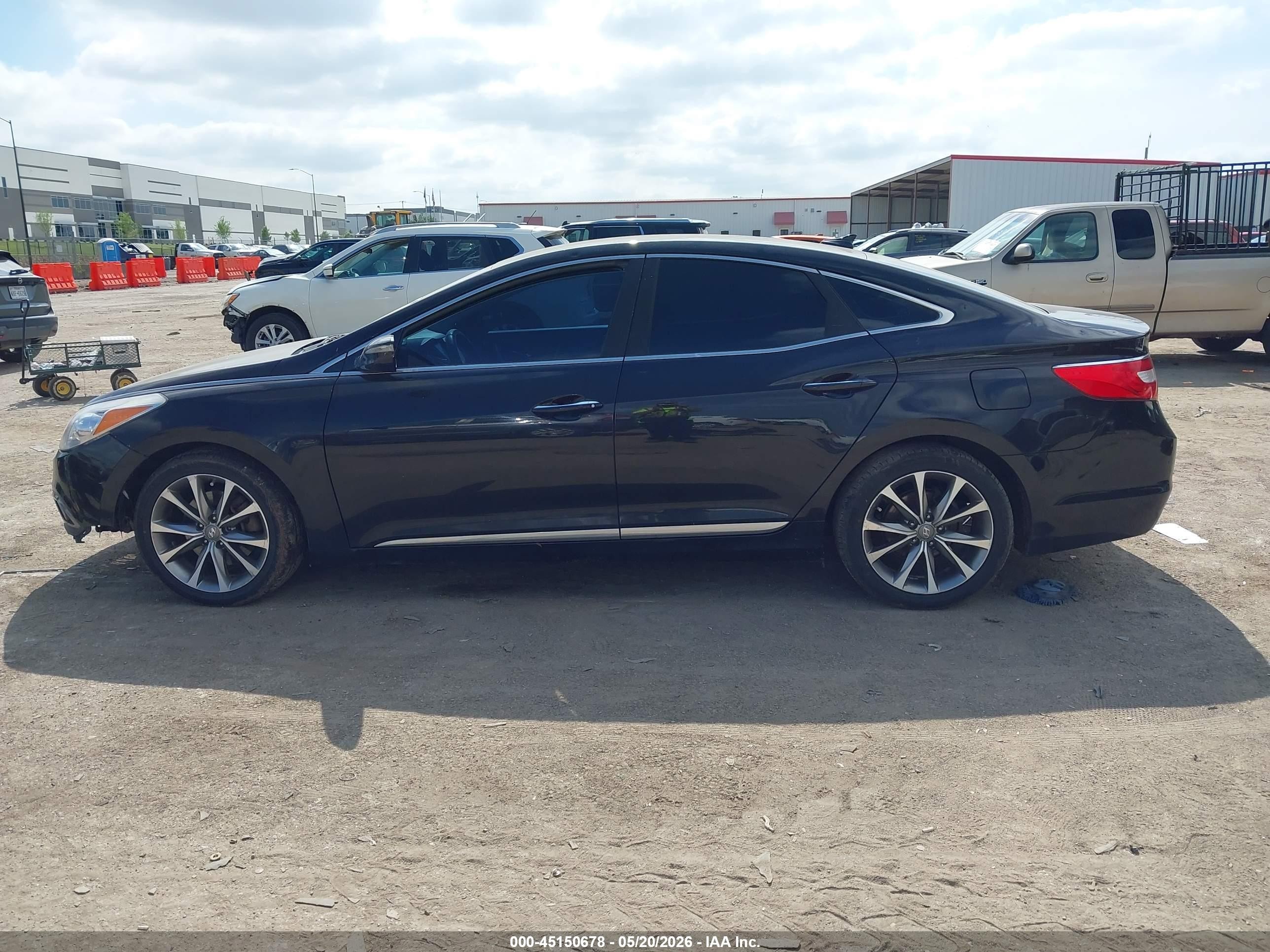 2015 Hyundai Azera   Черный vin: KMHFG4JG1FA453051