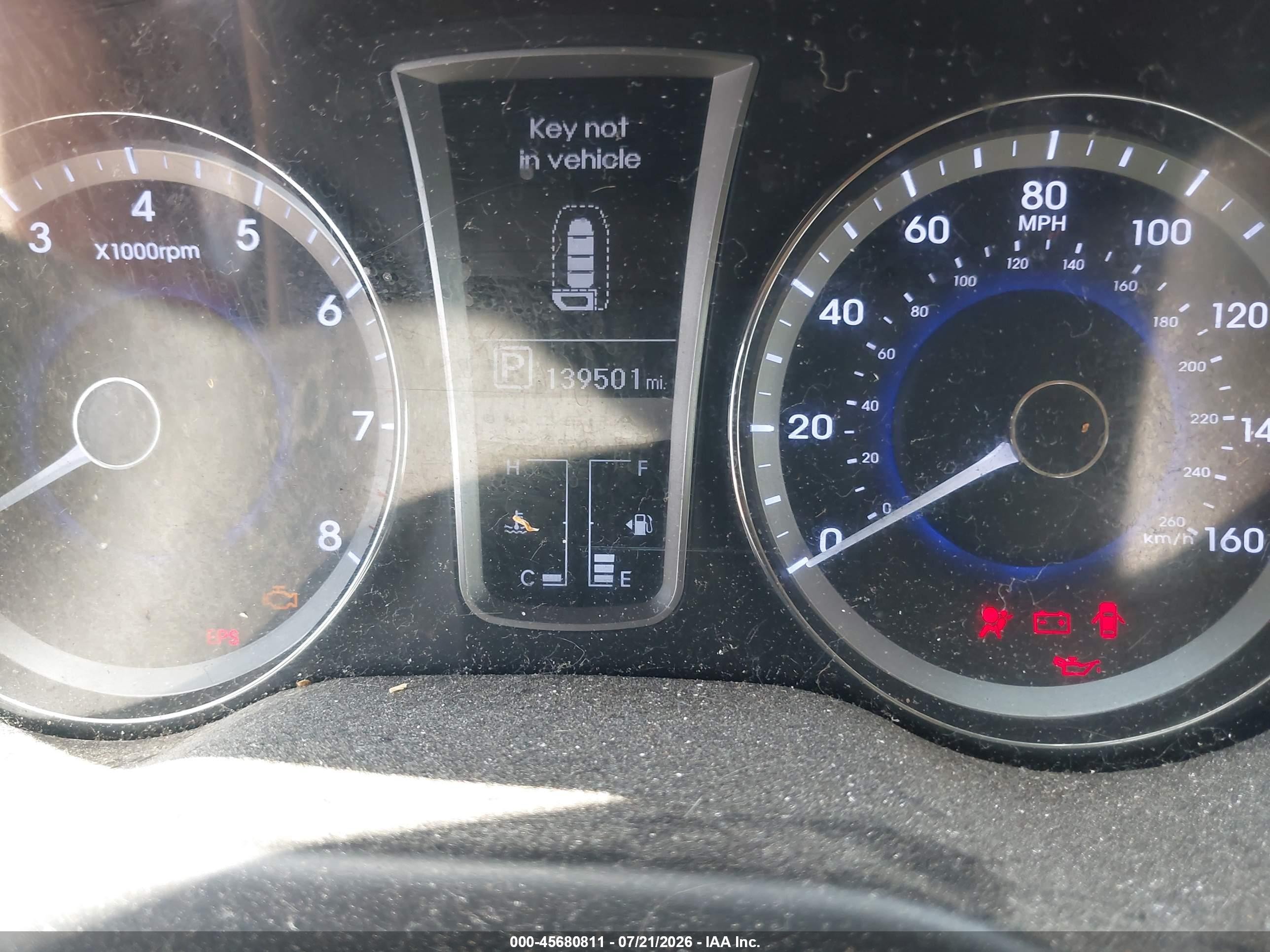 2012 Hyundai Azera   Blue vin: KMHFG4JG2CA172212