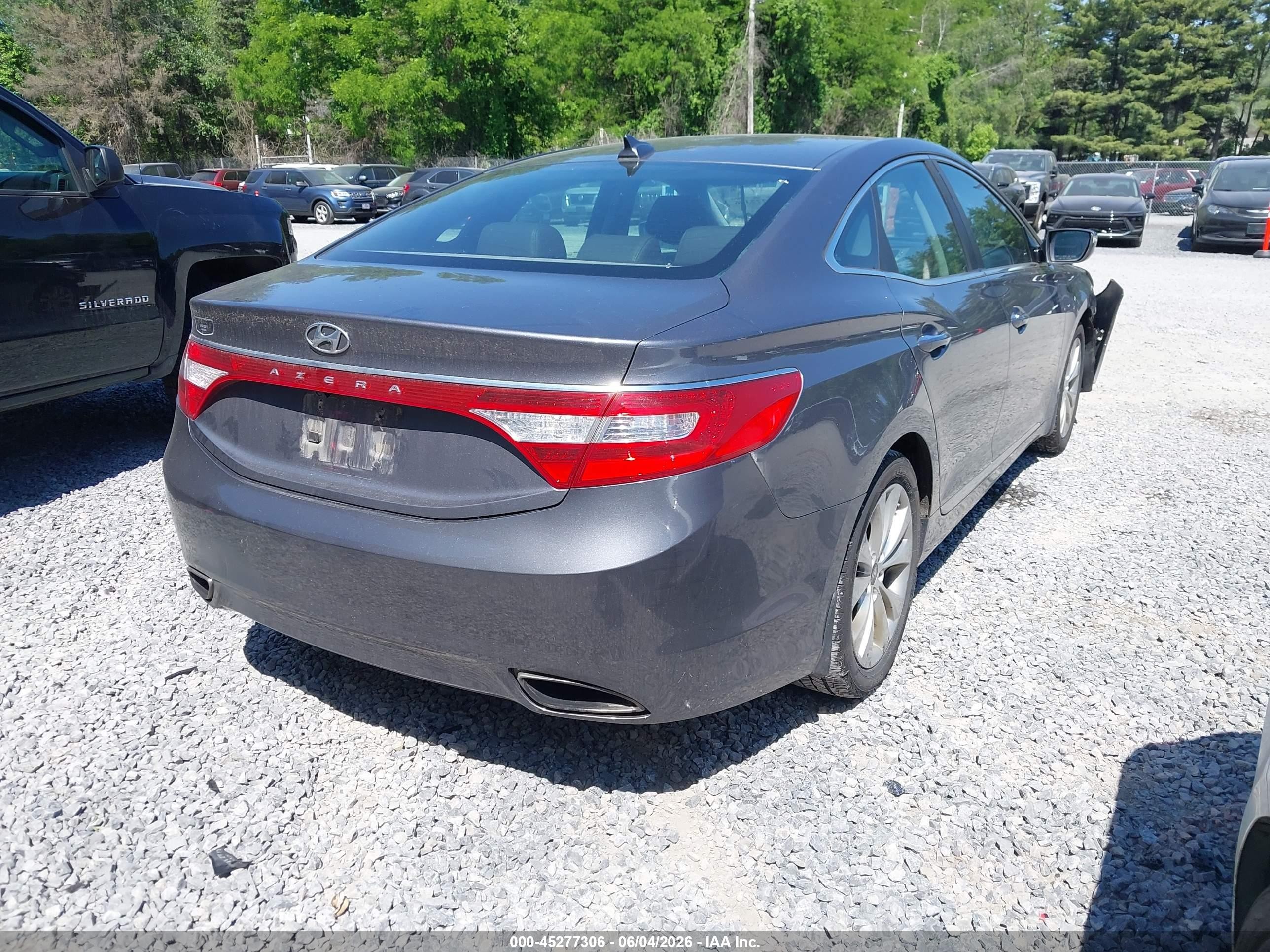 2013 Hyundai Azera   Gray vin: KMHFG4JG2DA202813
