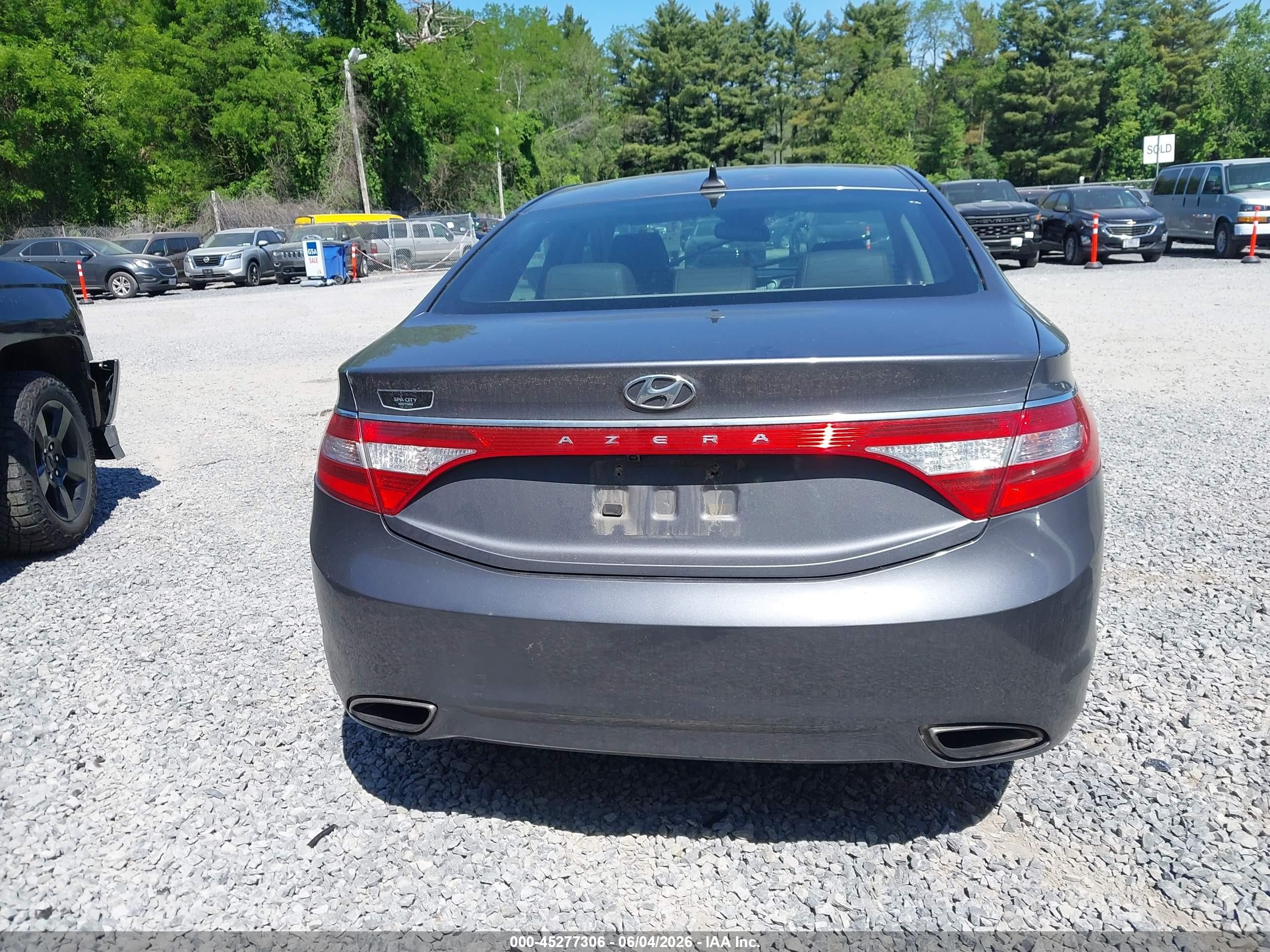 2013 Hyundai Azera   Gray vin: KMHFG4JG2DA202813