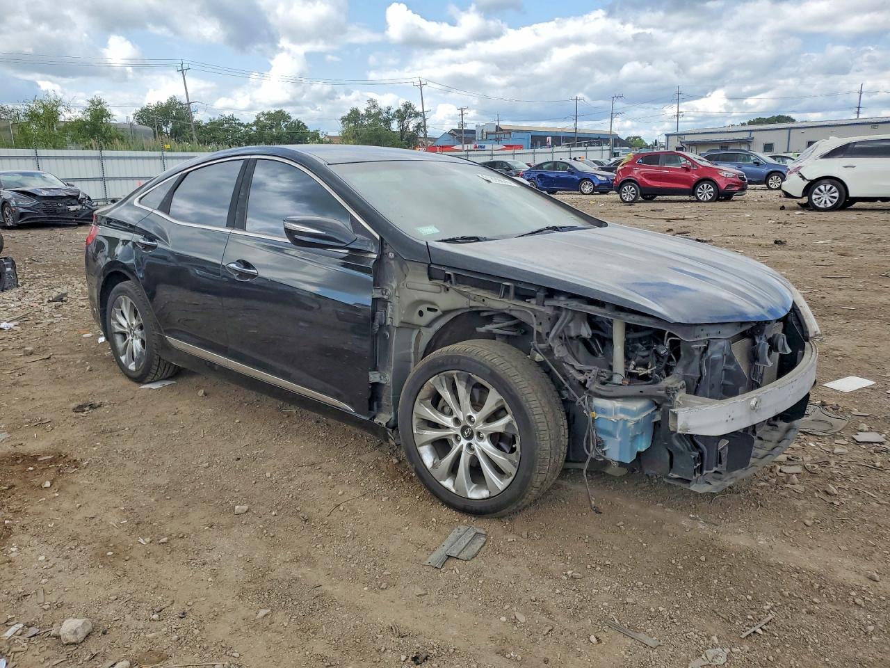 2013 Hyundai Azera Base Черный vin: KMHFG4JG3DA217398