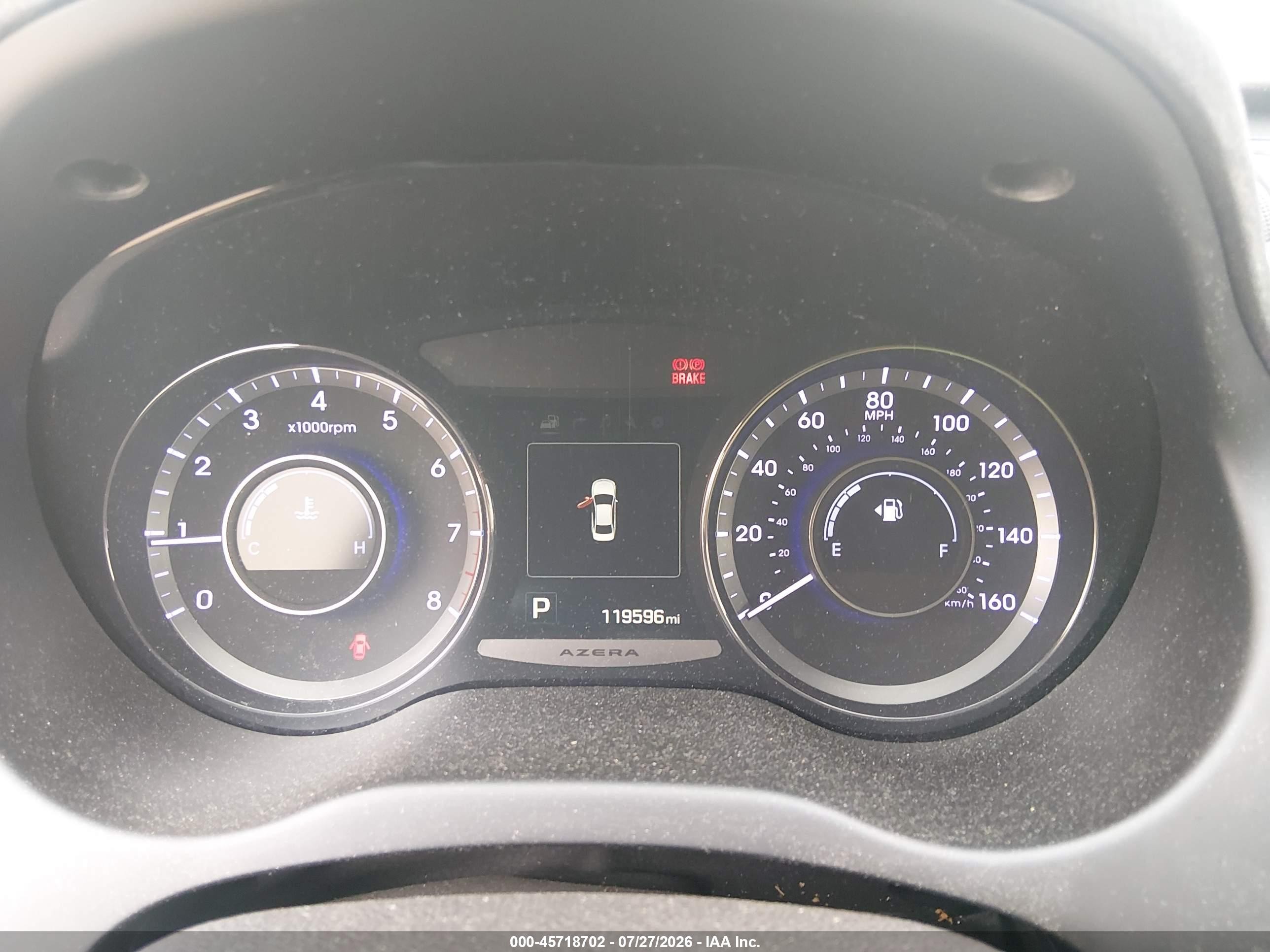 2015 Hyundai Azera   White vin: KMHFG4JG3FA477786