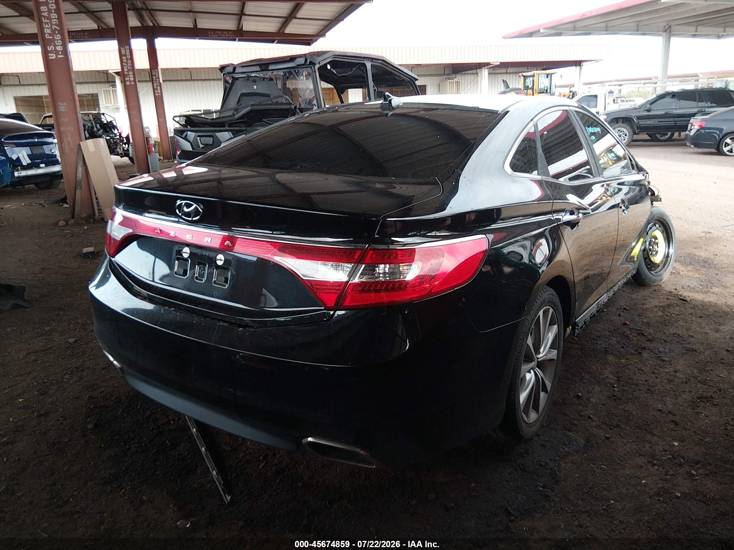 2015 Hyundai Azera Black vin: KMHFG4JG6FA484571