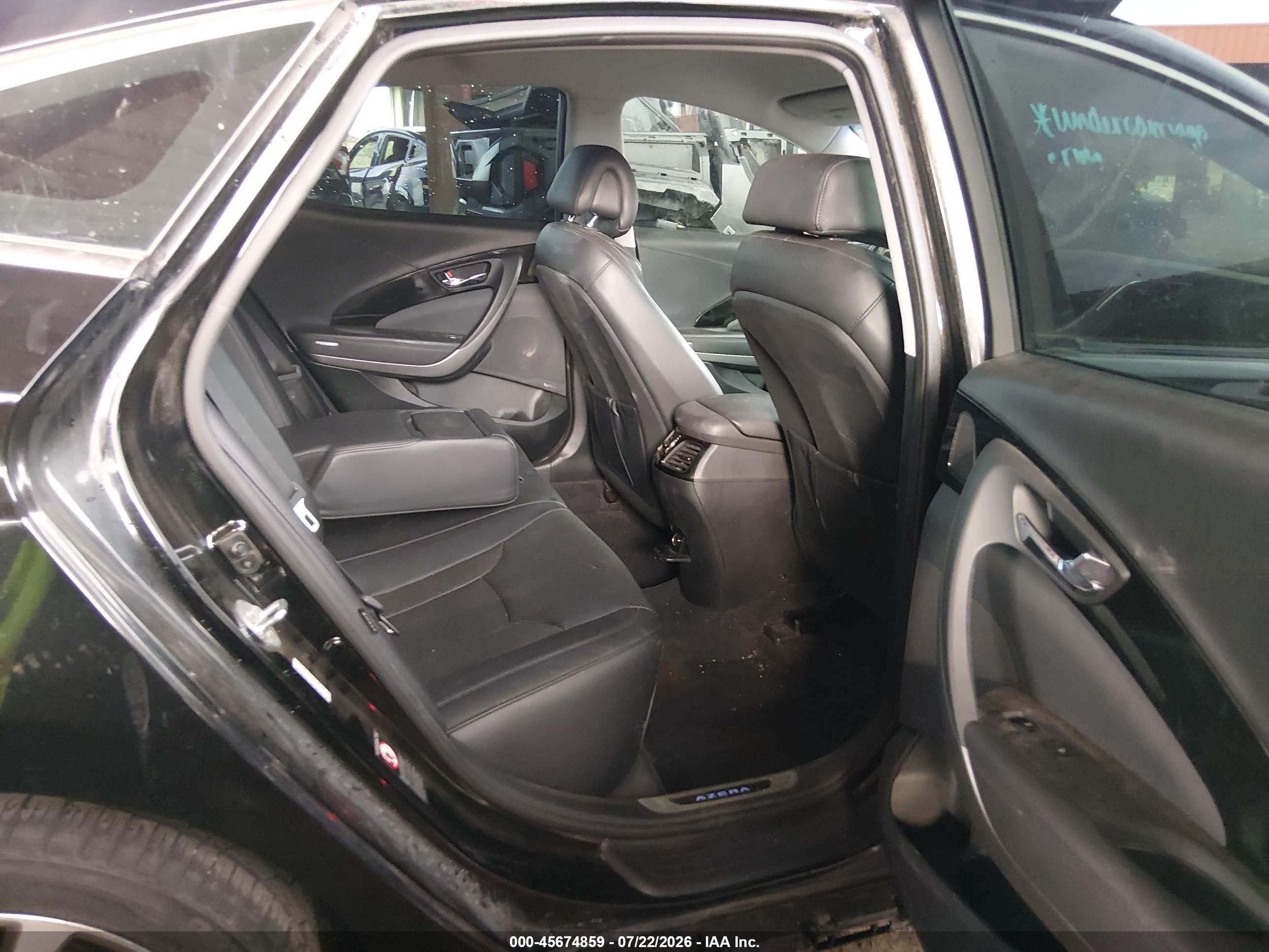 2015 Hyundai Azera Black vin: KMHFG4JG6FA484571