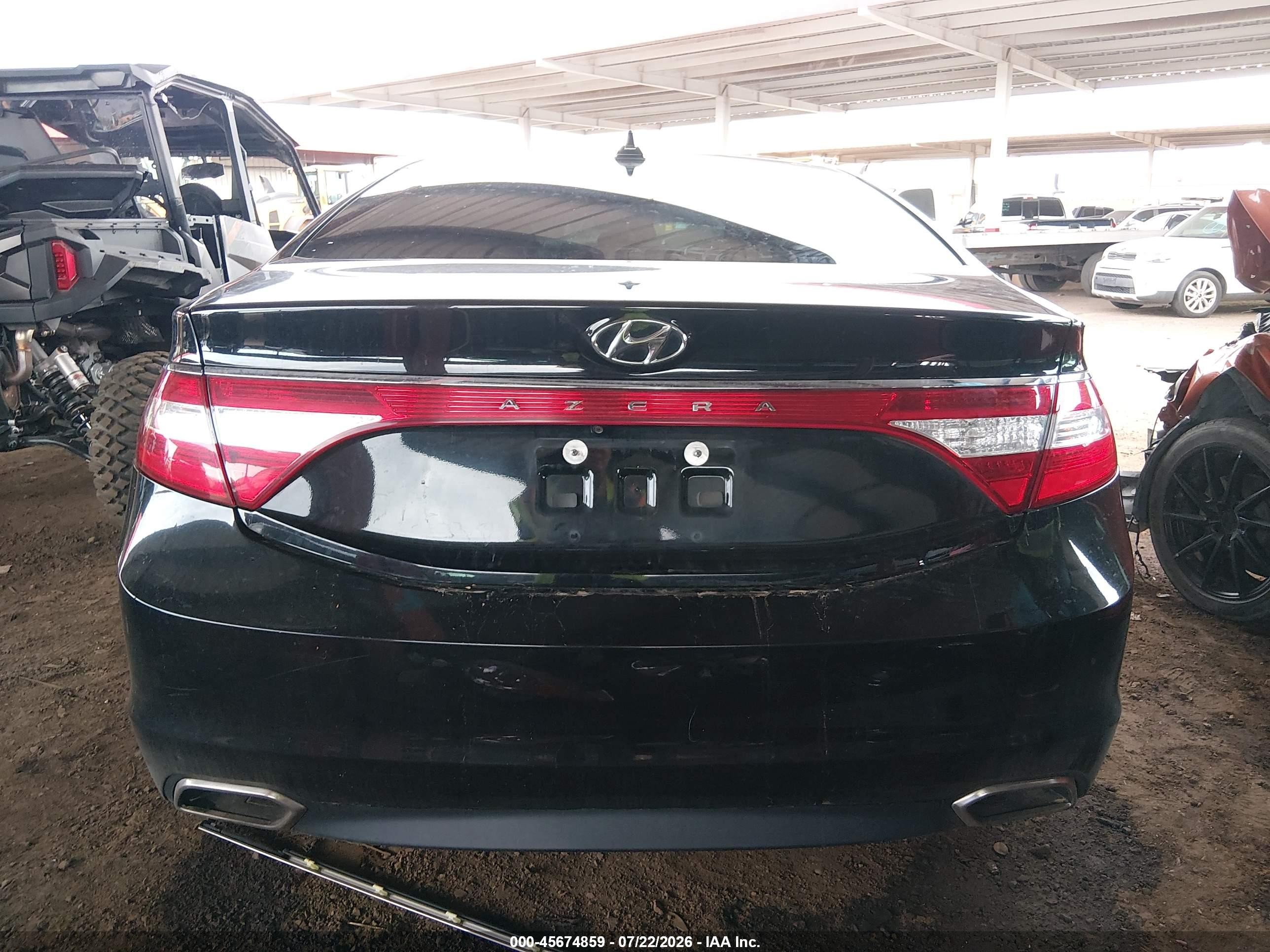 2015 Hyundai Azera Black vin: KMHFG4JG6FA484571