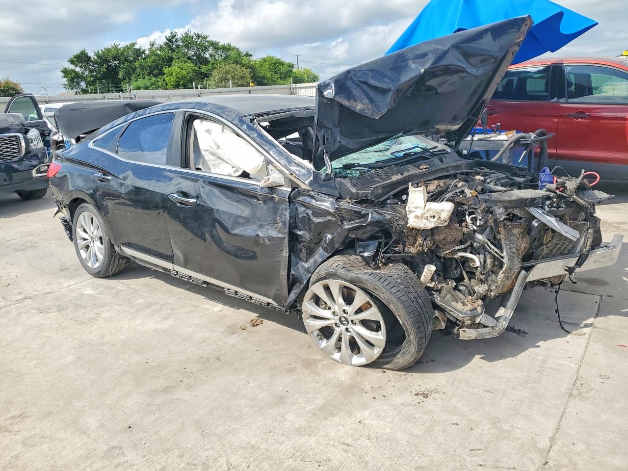 2013 Hyundai Azera Base Black vin: KMHFG4JG7DA232454