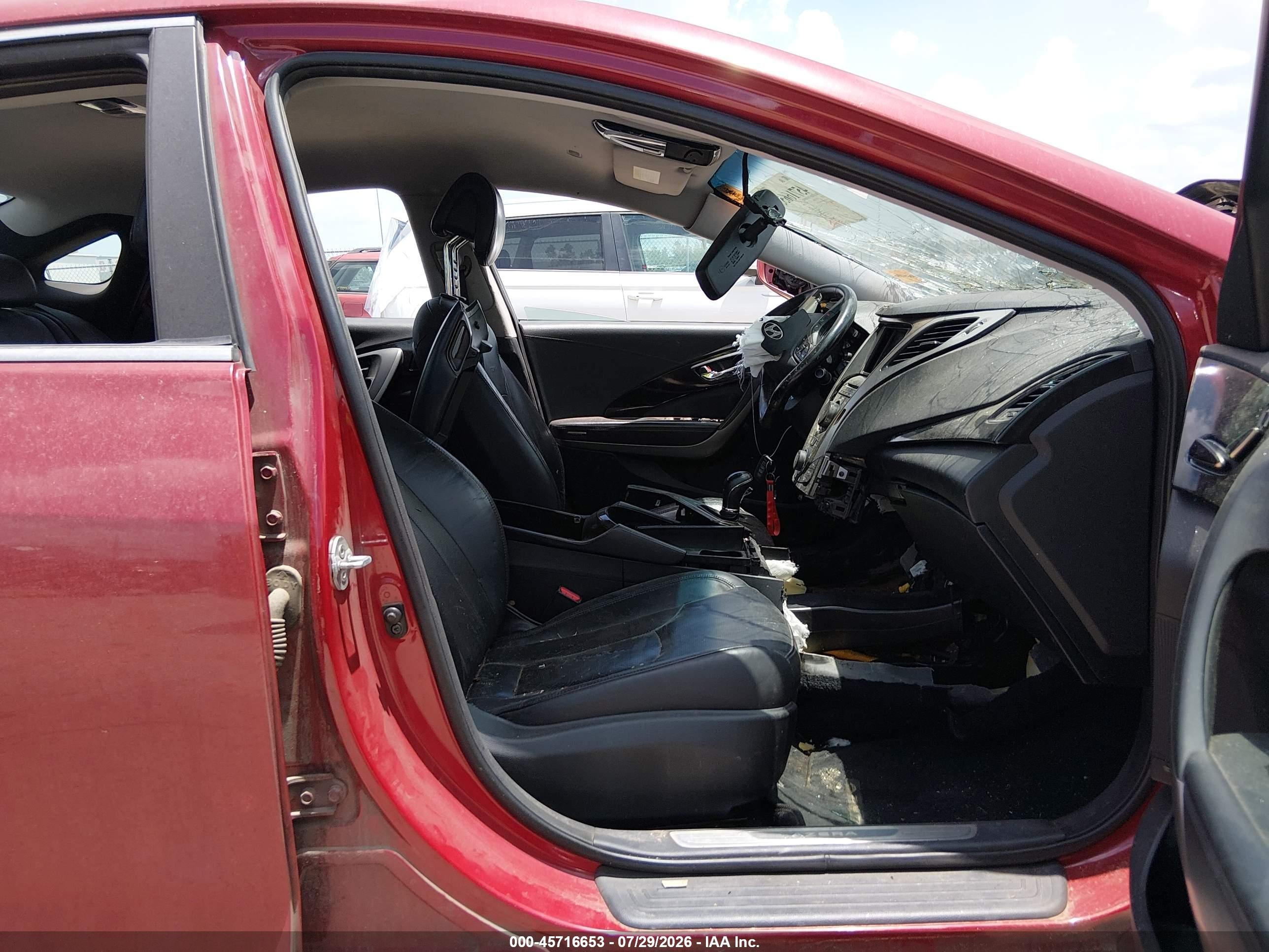 2013 Hyundai Azera   Red vin: KMHFG4JG8DA227019