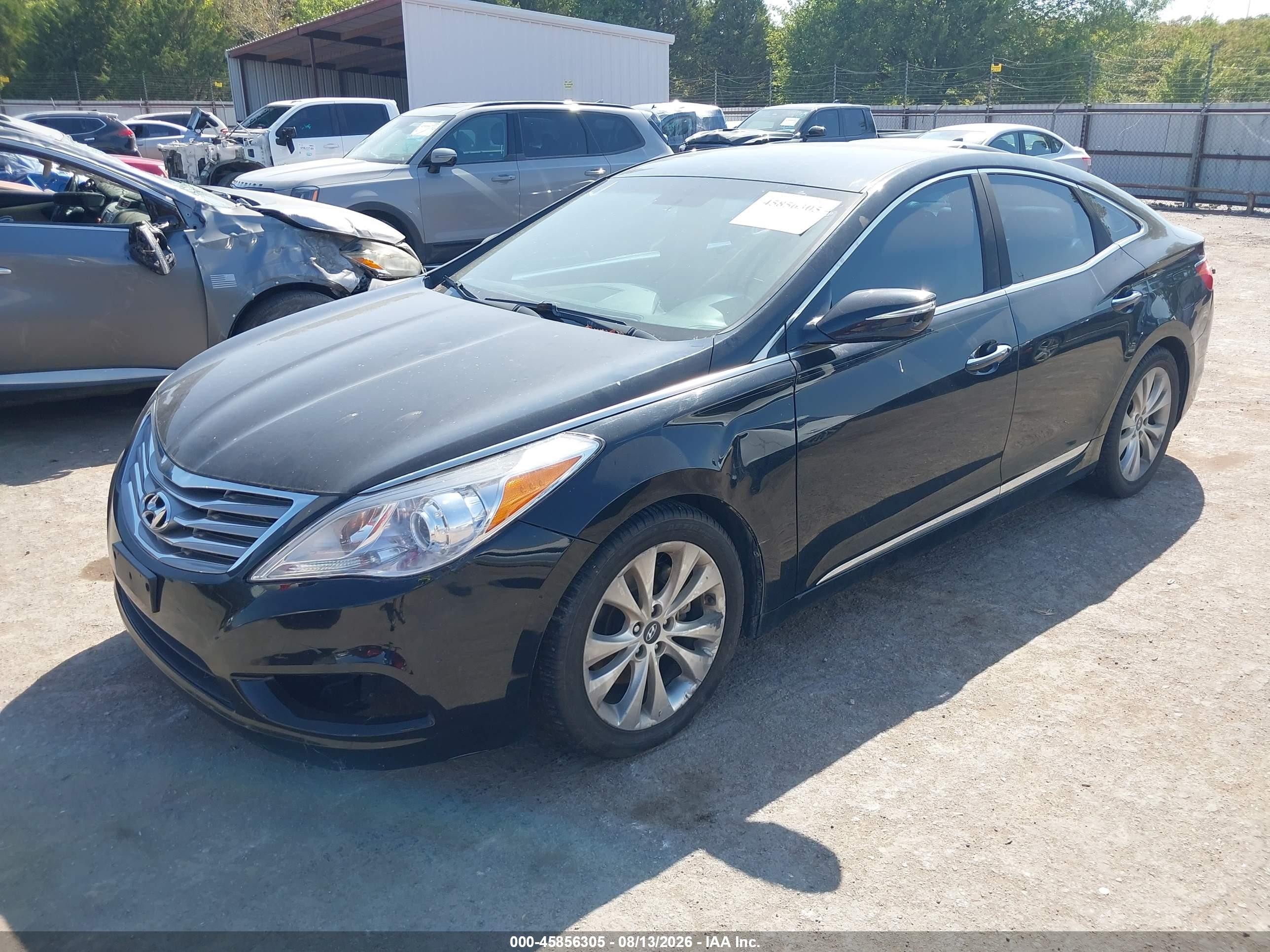 2013 Hyundai Azera   Black vin: KMHFG4JG9DA257534