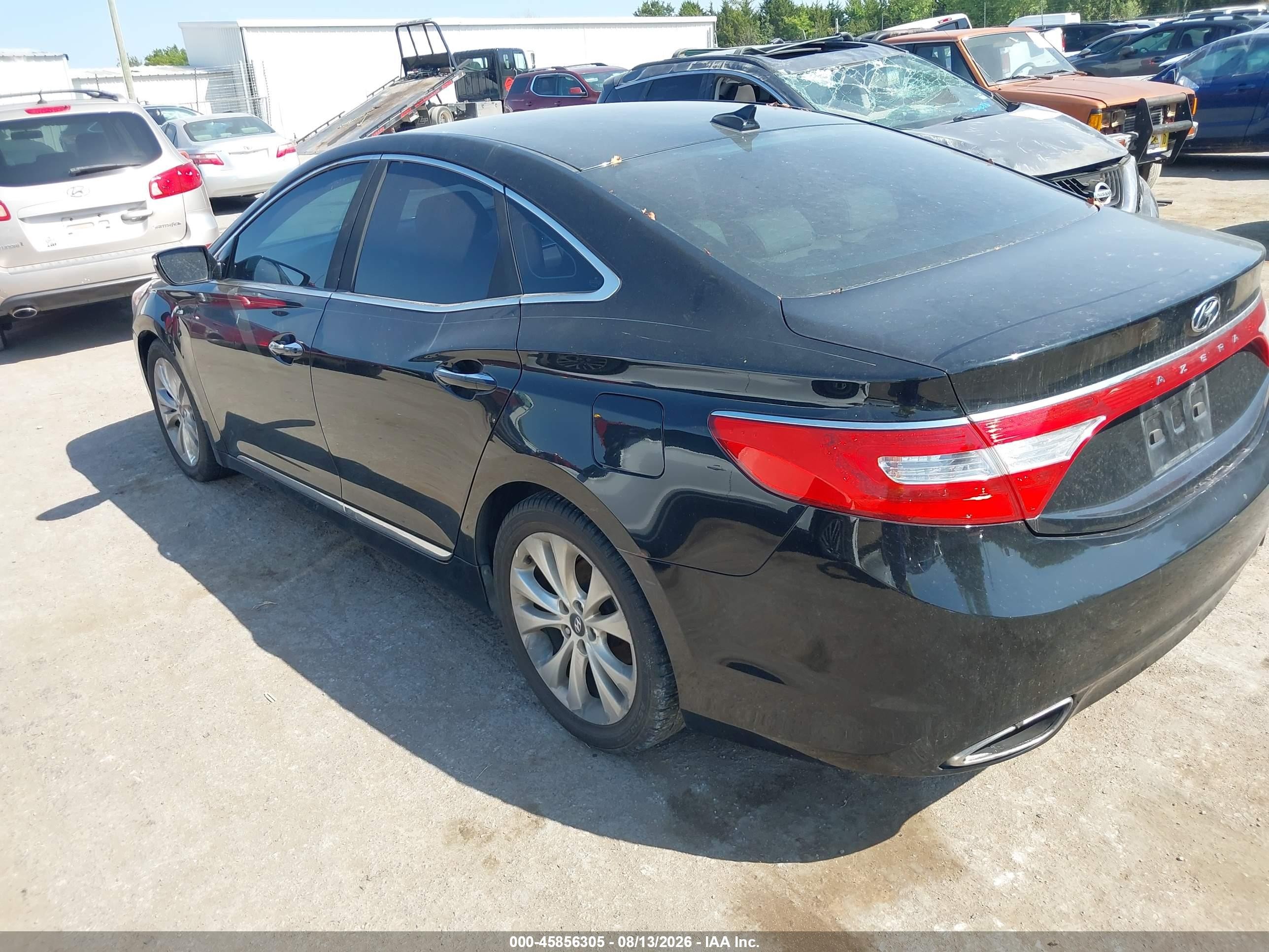 2013 Hyundai Azera   Black vin: KMHFG4JG9DA257534