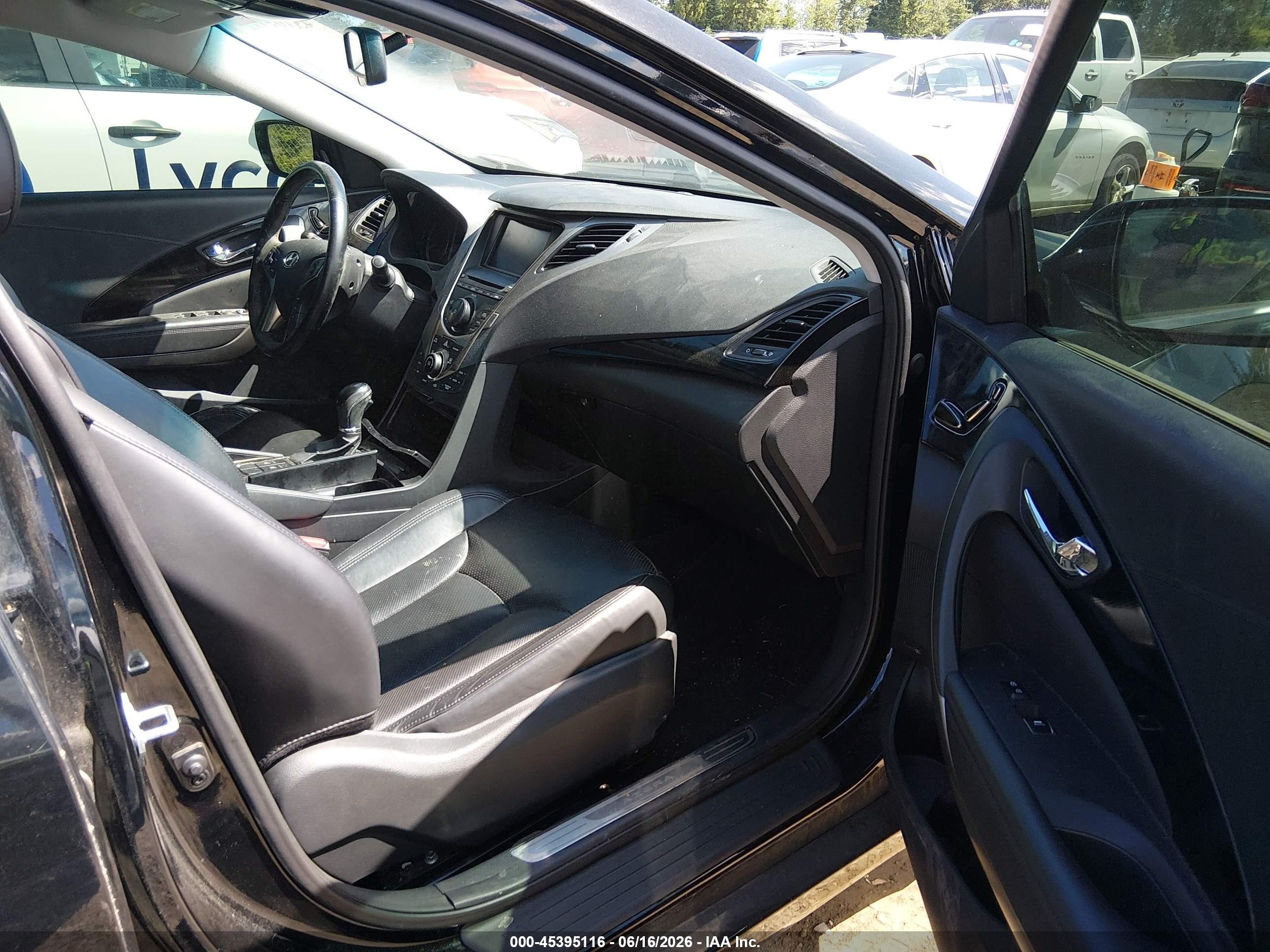 2013 Hyundai Azera   Black vin: KMHFG4JGXDA245781