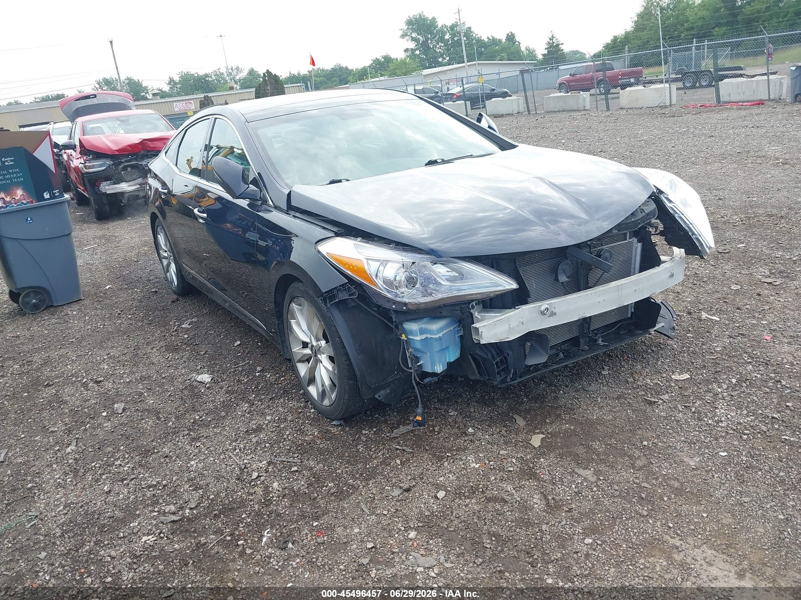 2013 Hyundai Azera   Black vin: KMHFH4JG0DA212771