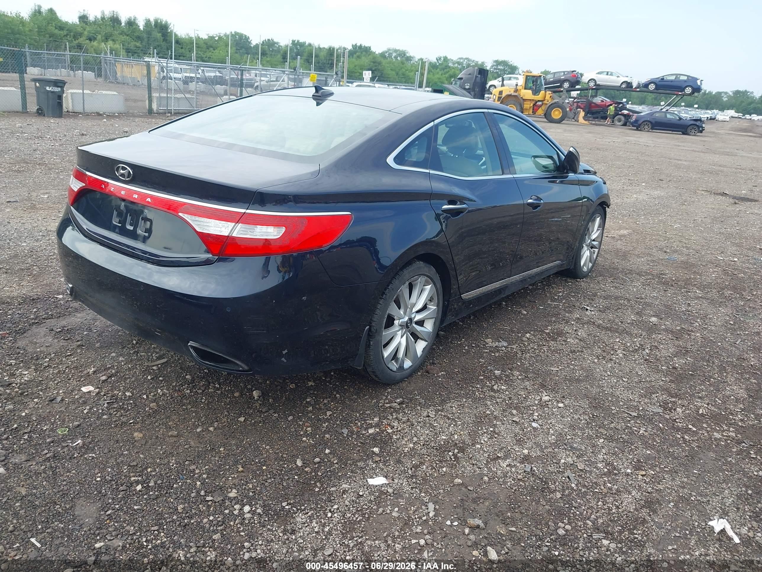 2013 Hyundai Azera   Черный vin: KMHFH4JG0DA212771